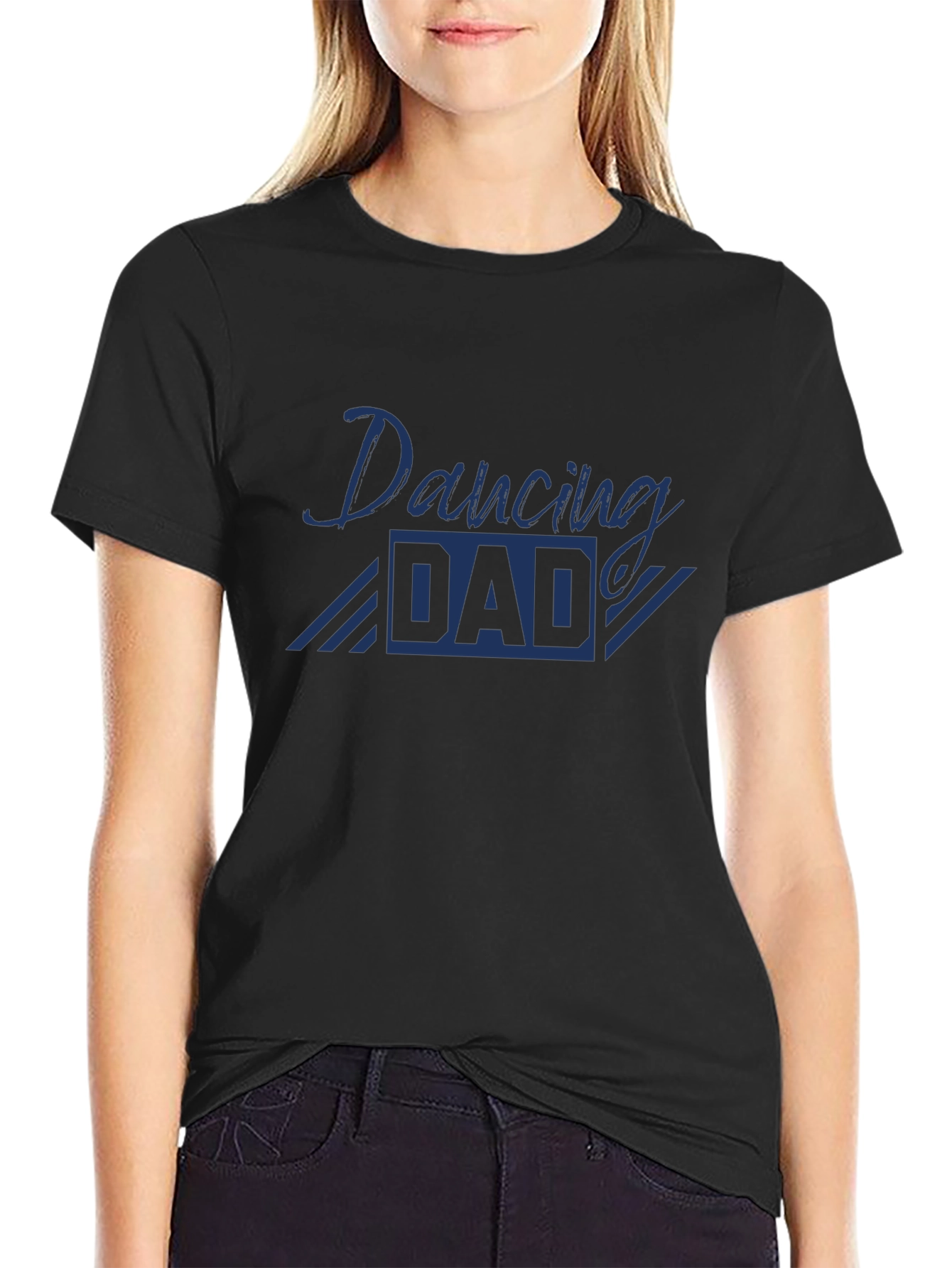 Camiseta Negra Dancing Dad para Hombre