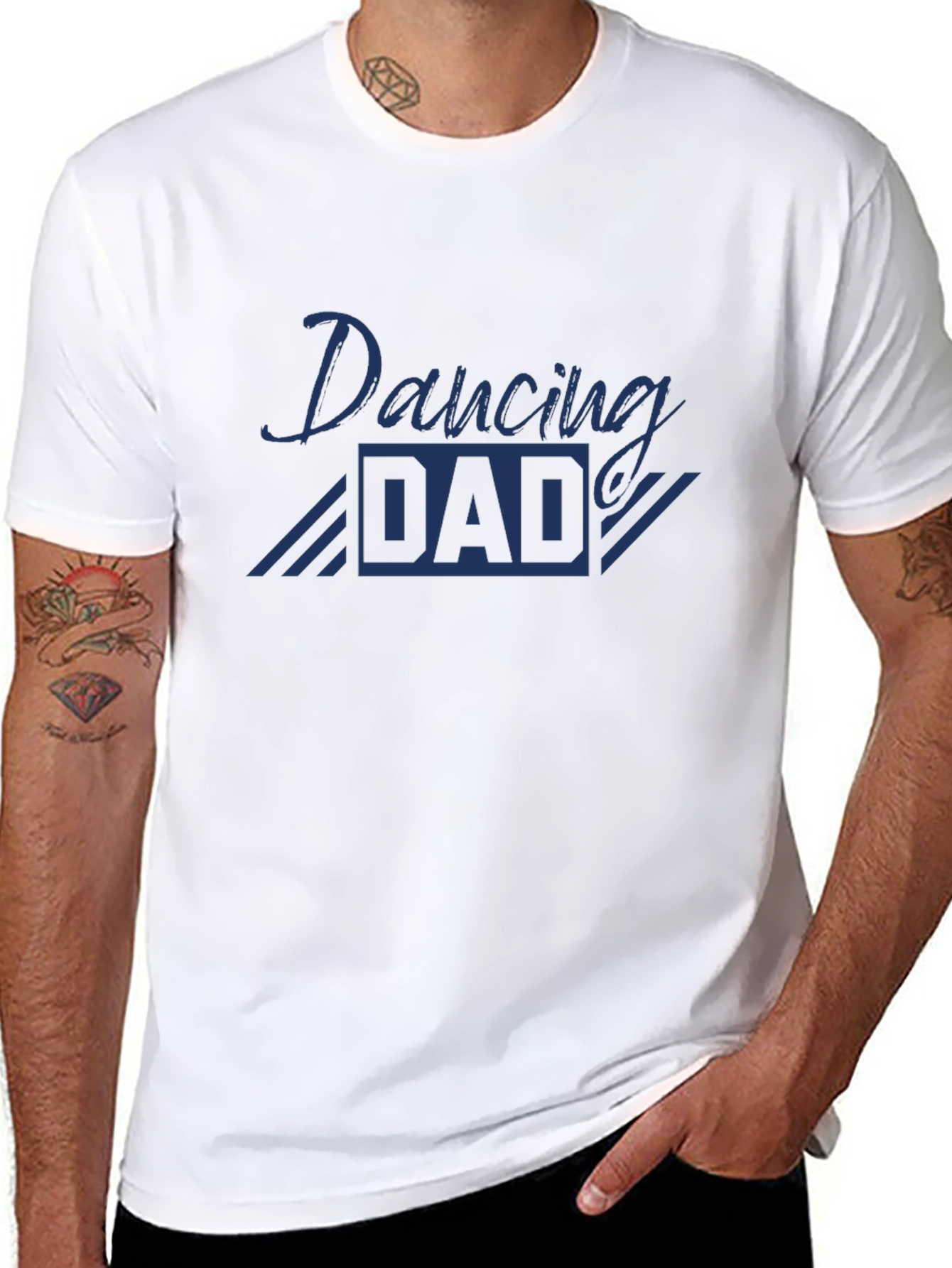 Camiseta Negra Dancing Dad para Hombre