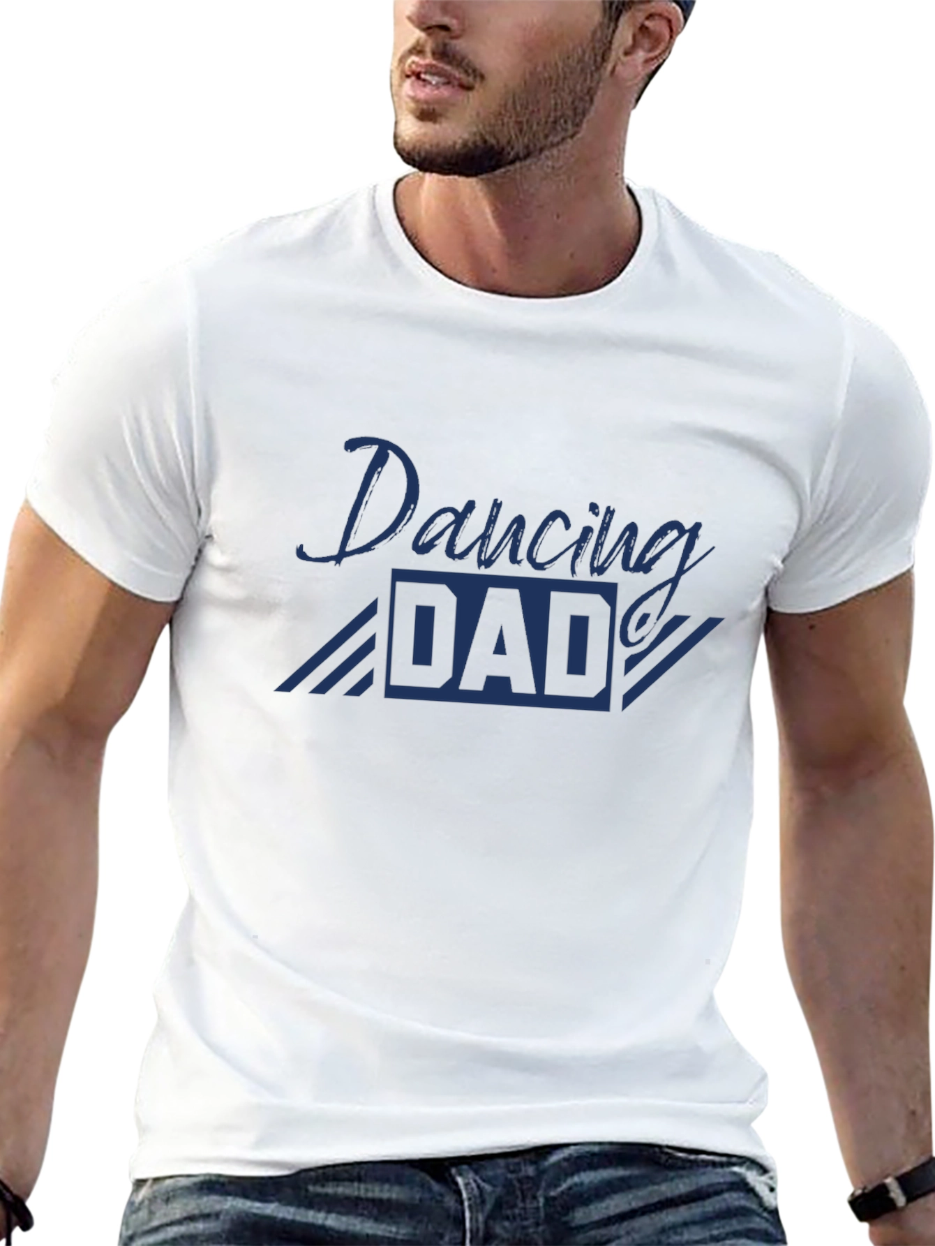 Camiseta Negra Dancing Dad para Hombre