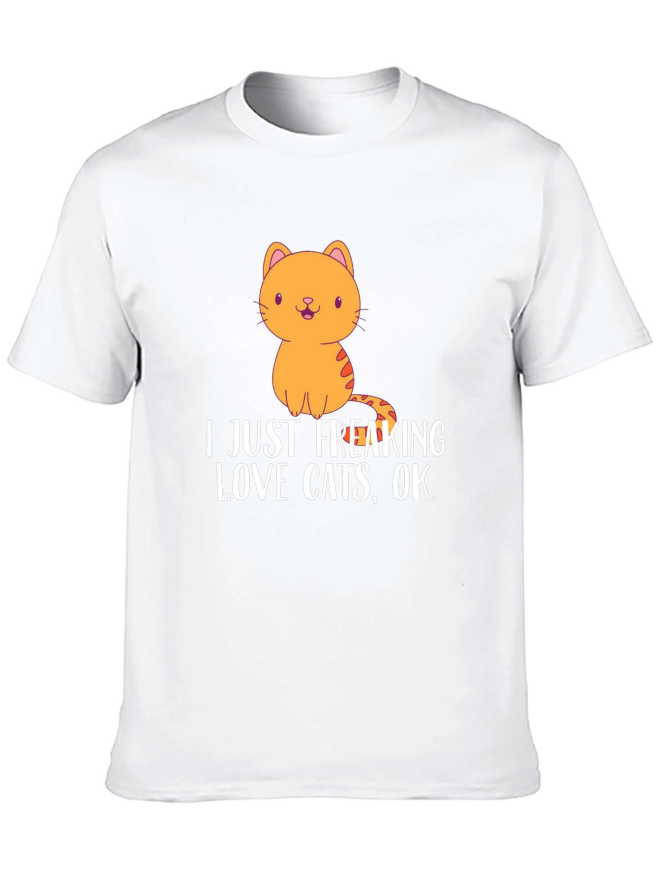 Camiseta Negra con Diseño de Gato Amo los Gatos