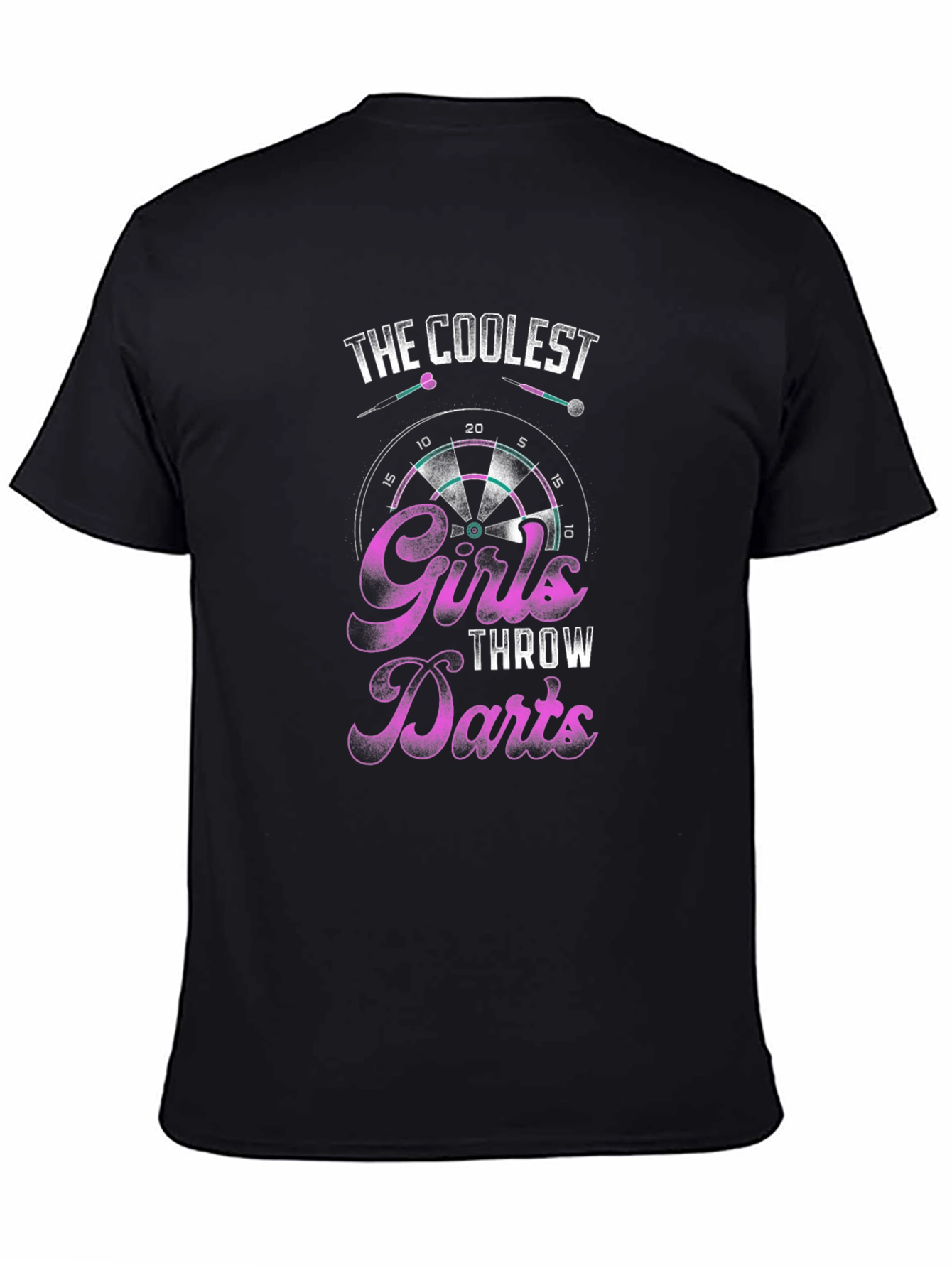 Camiseta Negra The Coolest Girls Throw Darts