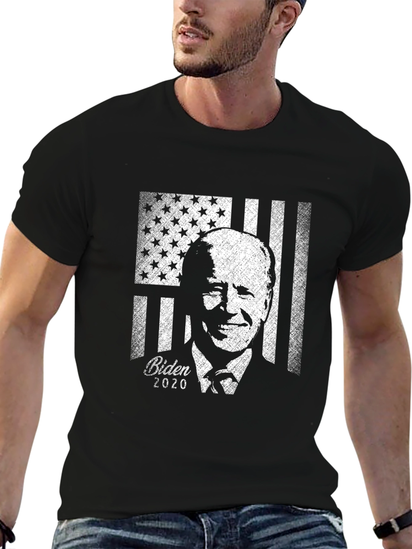Camiseta Biden 2020 Diseño Bandera USA - Hombre