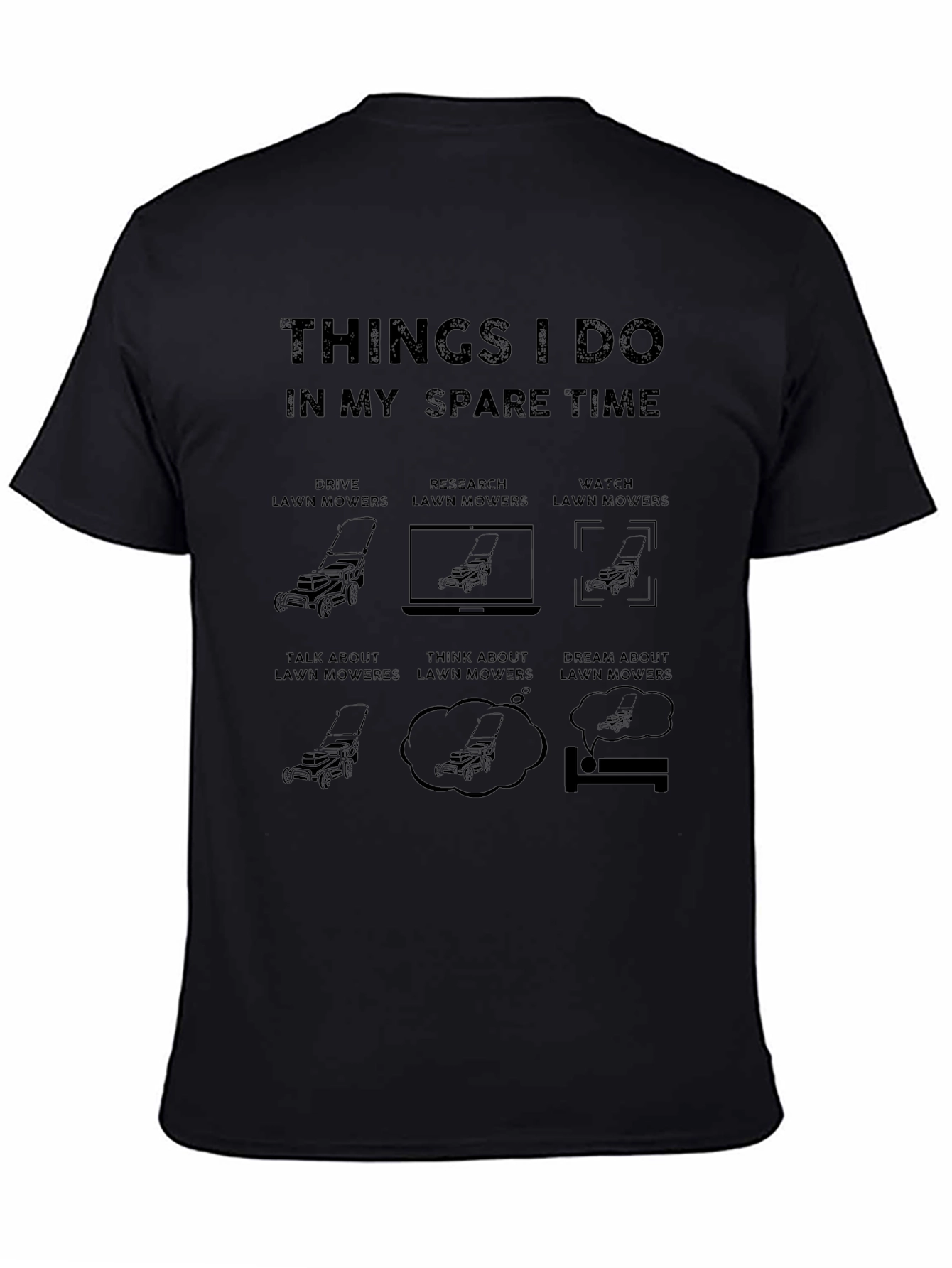 Camiseta Negra Humor Jardinería