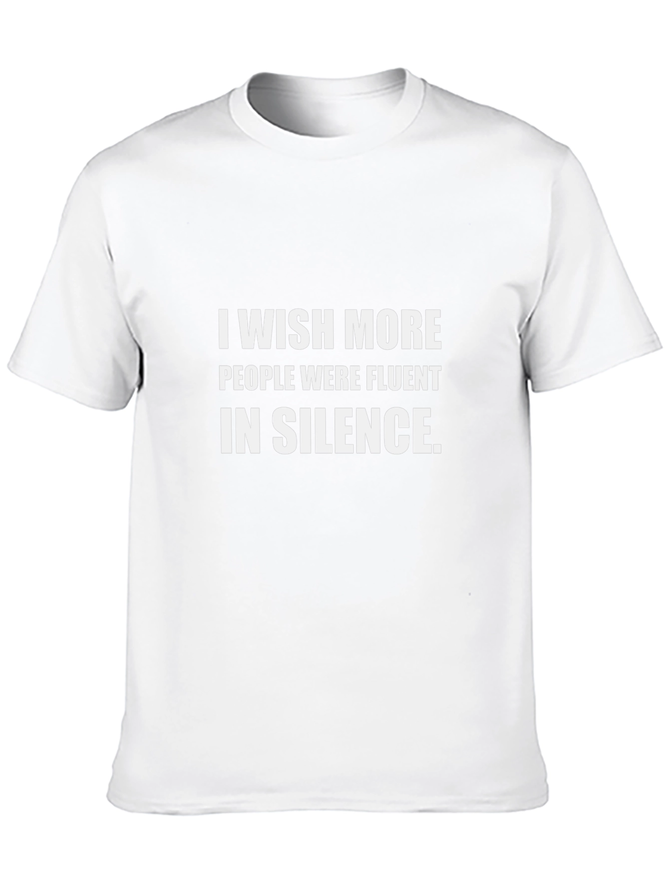 Camiseta Negra con Frase: Silencio Elocuente