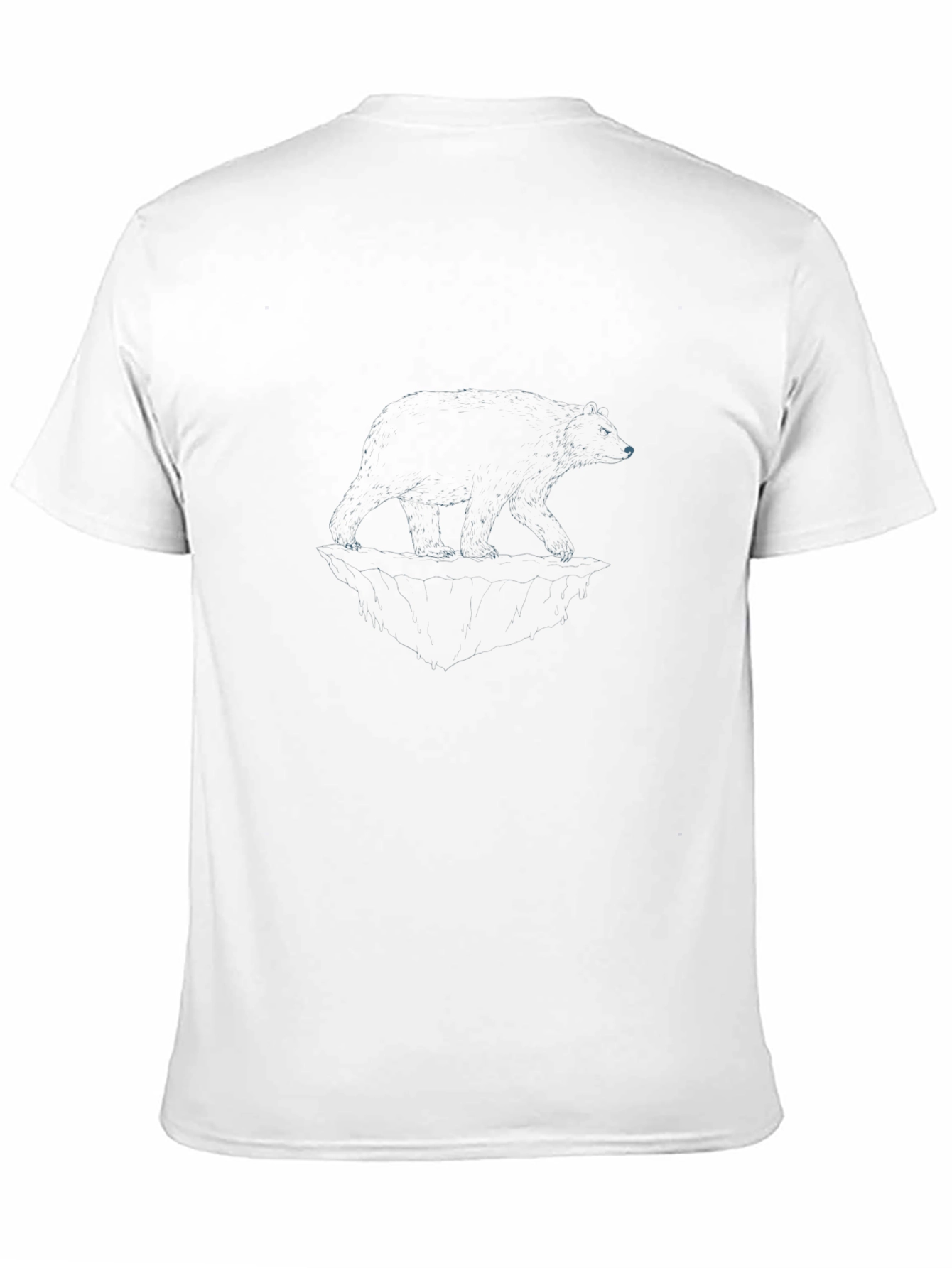 Camiseta Negra con Diseño de Oso Polar