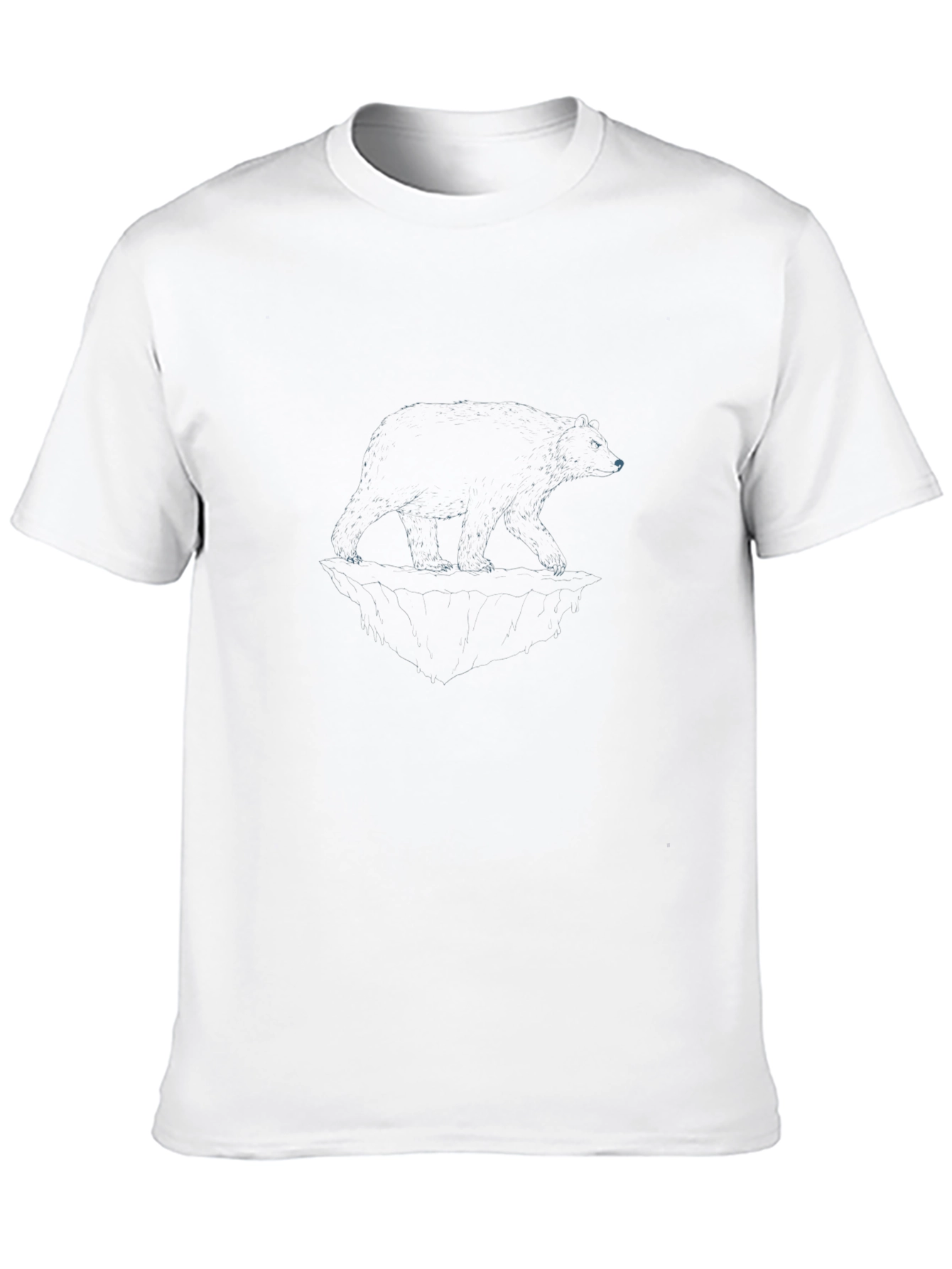 Camiseta Negra con Diseño de Oso Polar