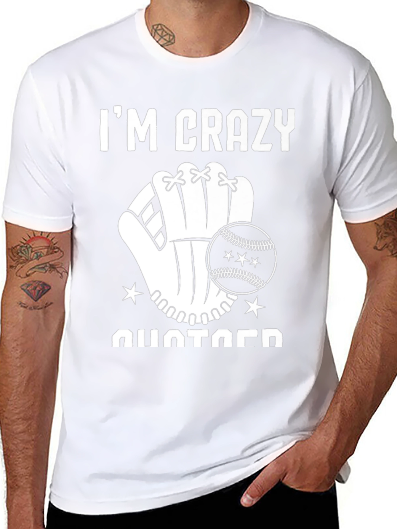 Camiseta Negra Im Crazy