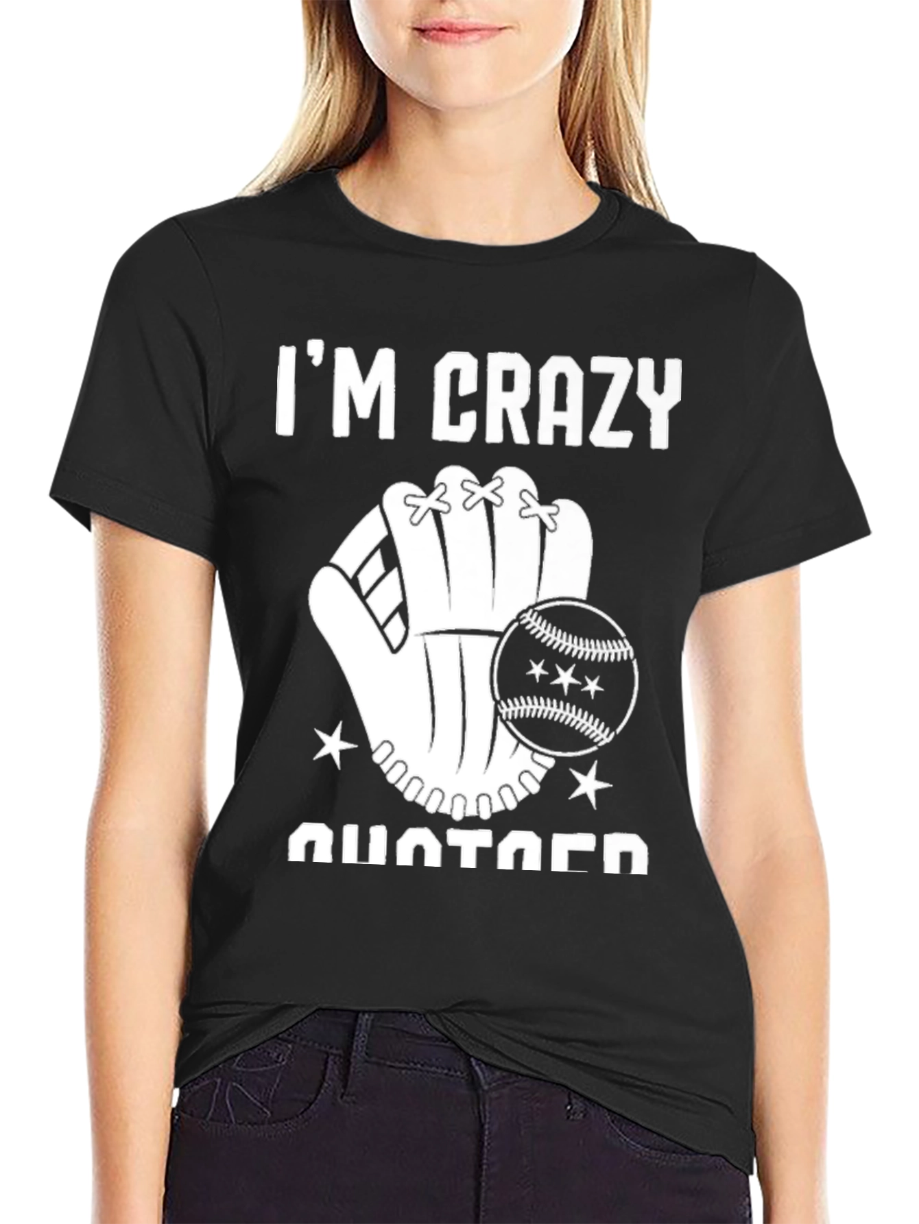 Camiseta Negra Im Crazy
