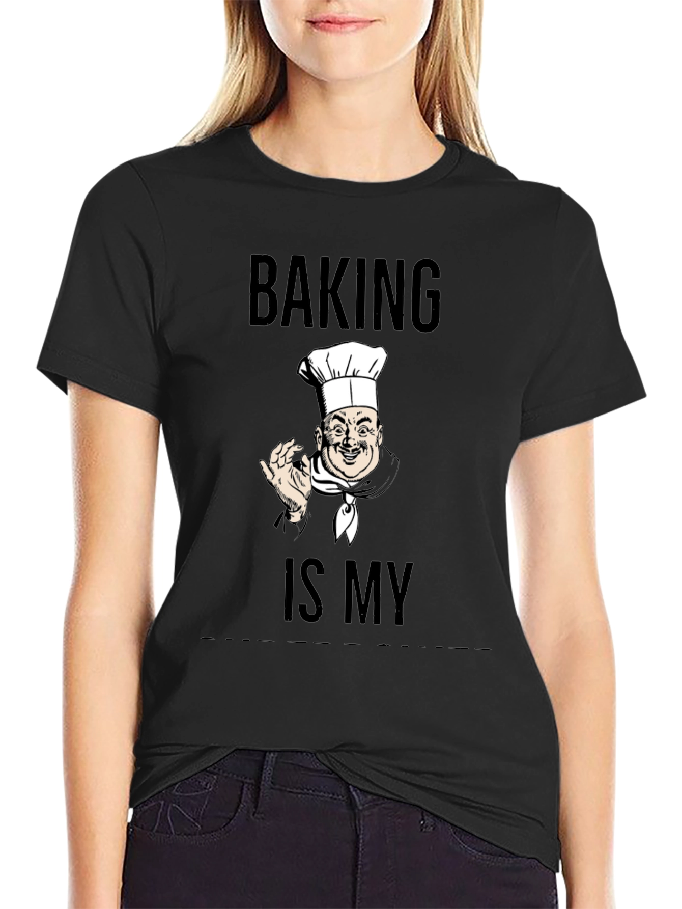 Camiseta Negra: Horneando es lo Mío