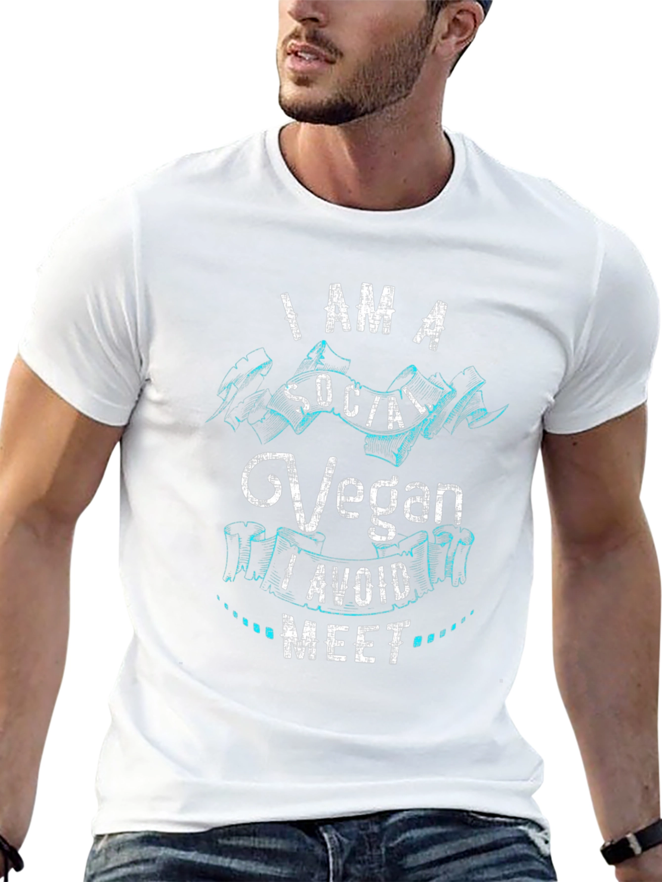 Camiseta Negra Vegan Social: Evita el Contacto Social