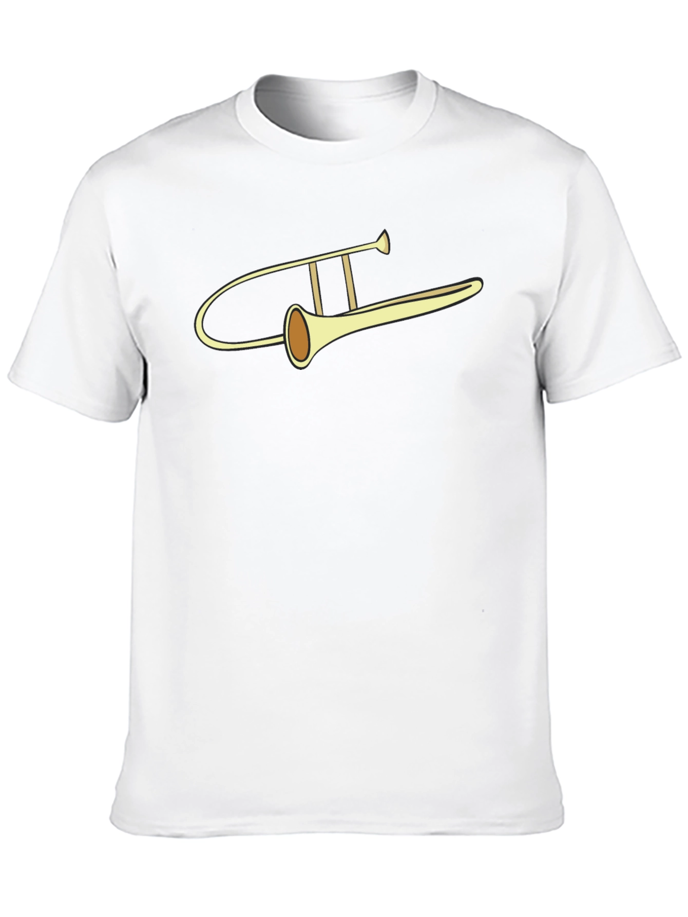 Camiseta Negra con Diseño de Trombón