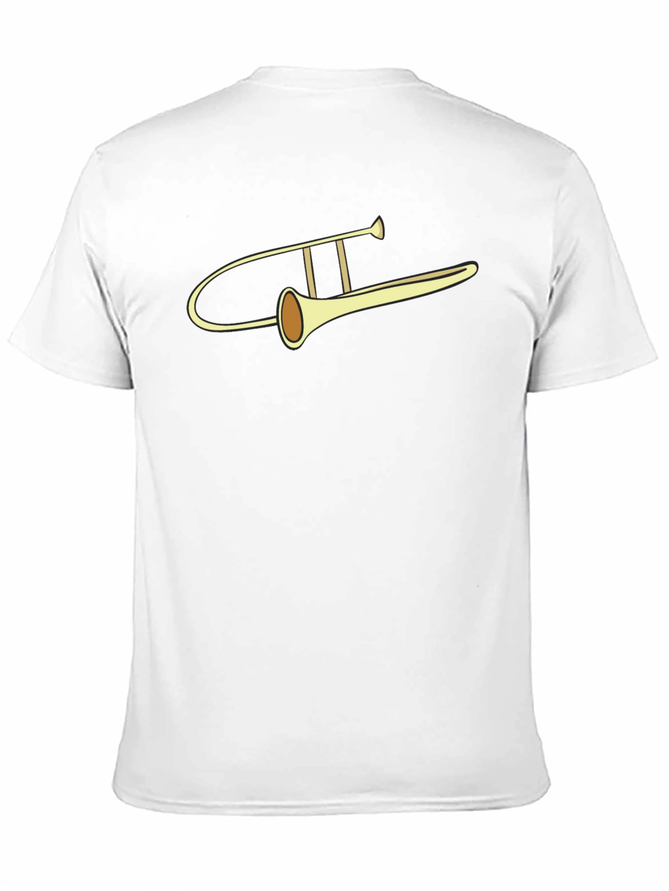 Camiseta Negra con Diseño de Trombón