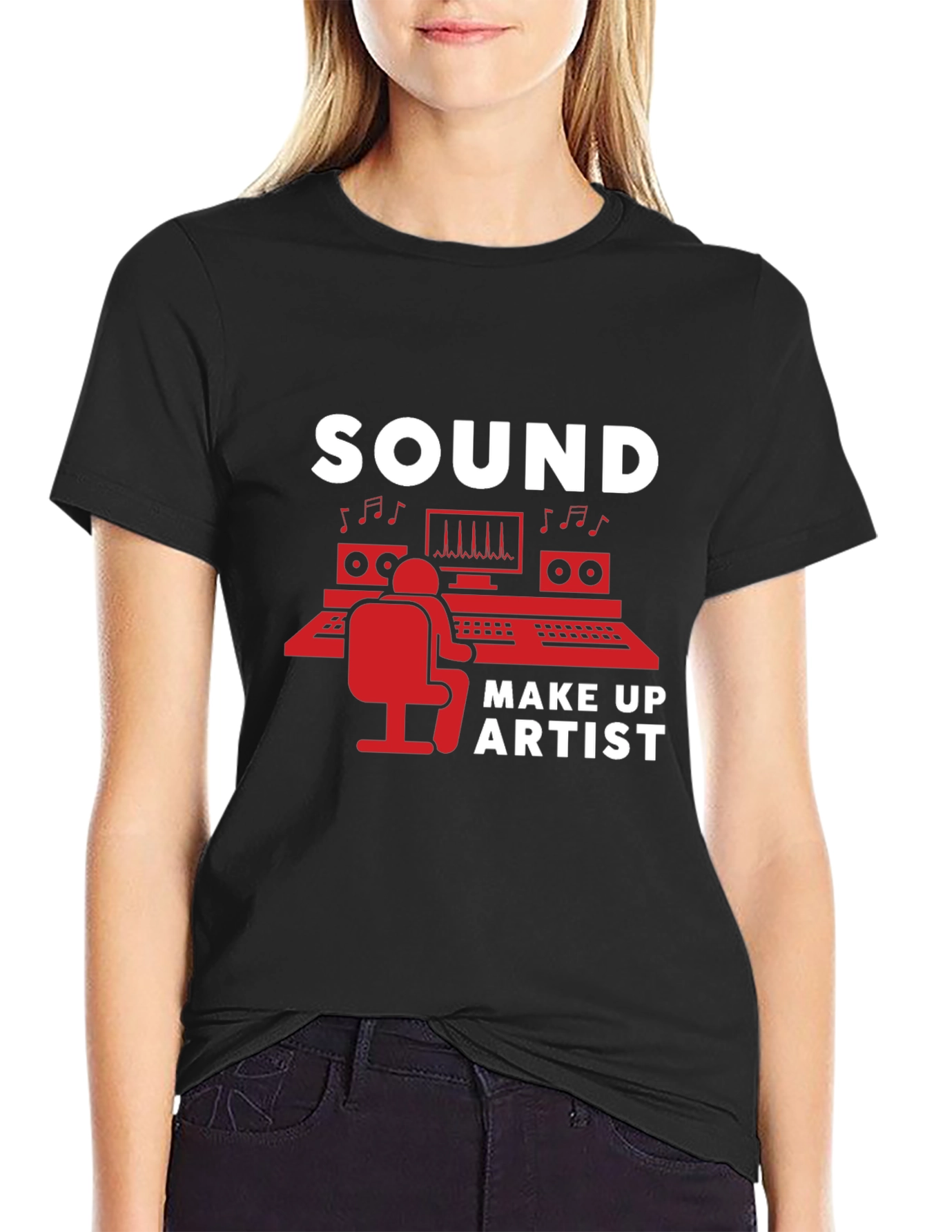 Camiseta Negra Sound Make Up Artist