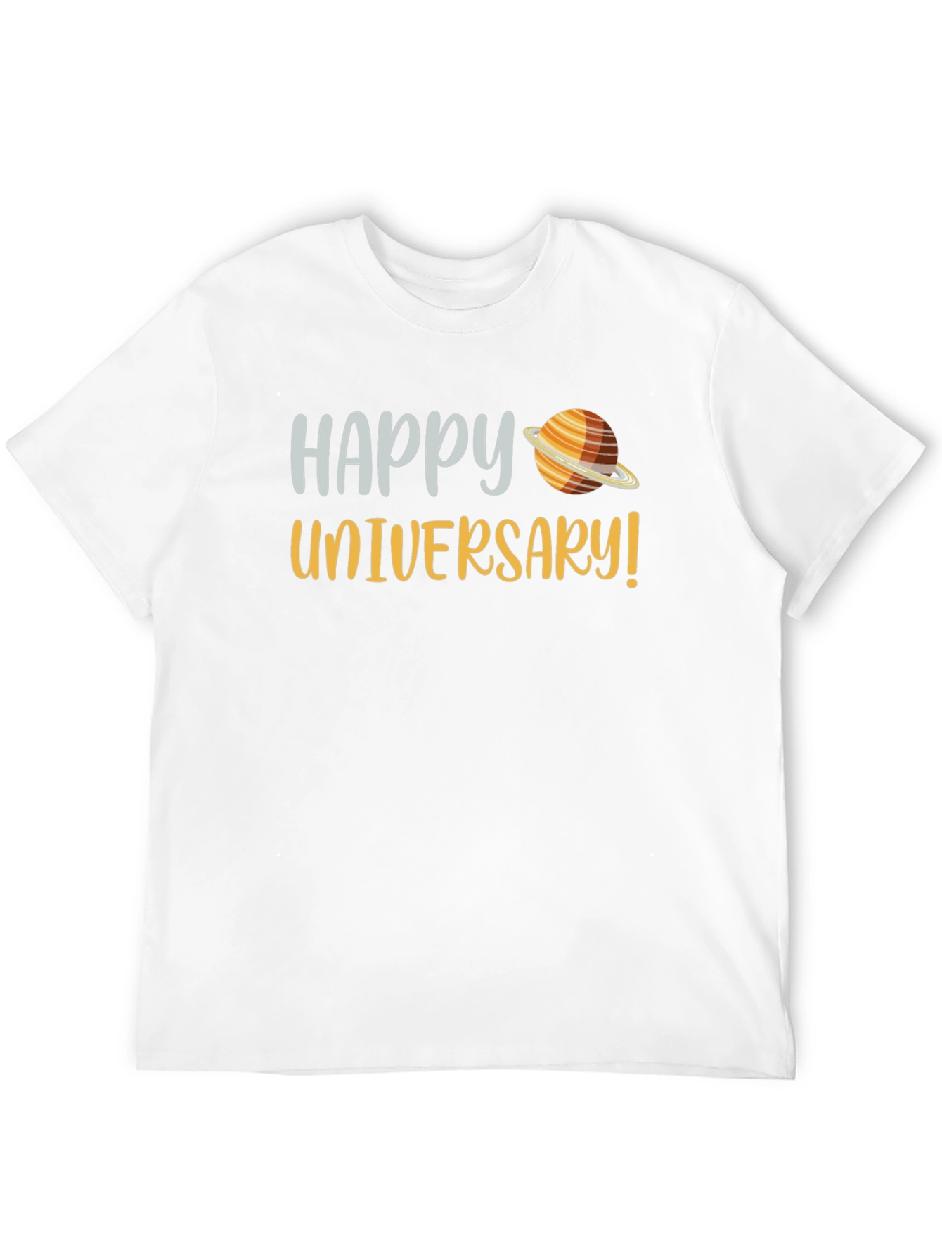 Camiseta Negra Feliz Universario Espacial