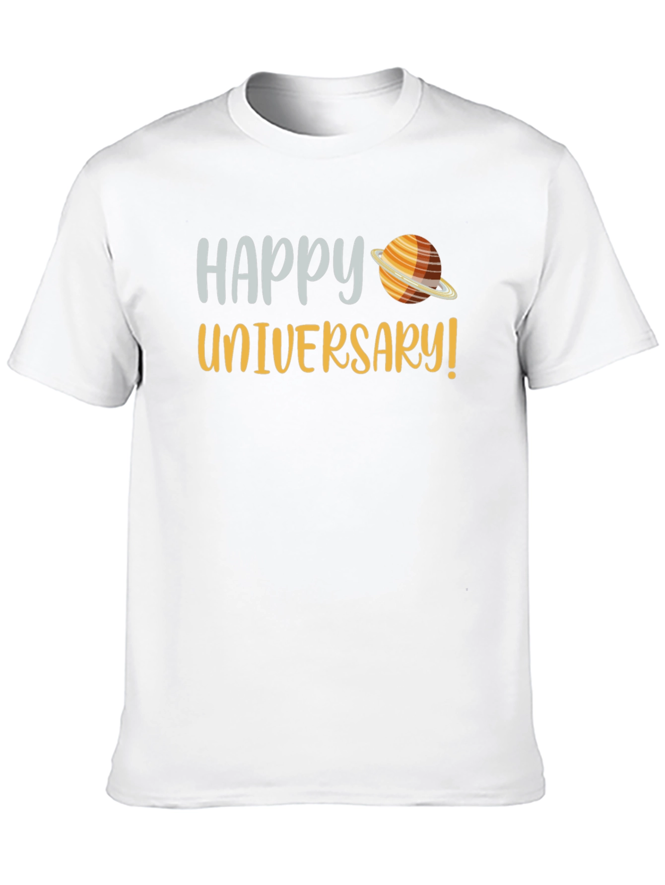 Camiseta Negra Feliz Universario Espacial