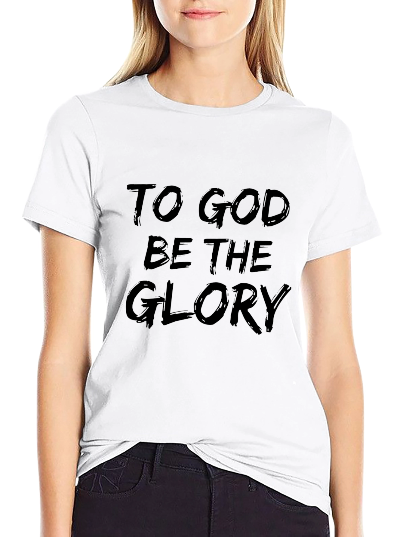 Camiseta Negra: A Dios Sea La Gloria