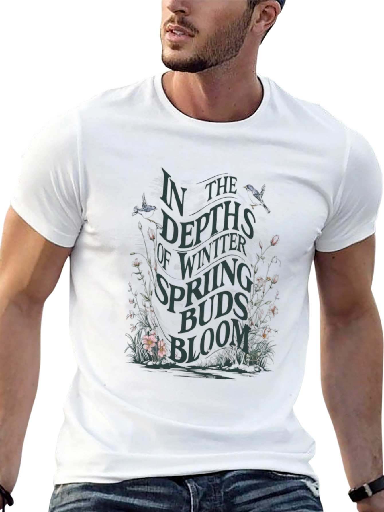 Camiseta Negra En las profundidades del invierno