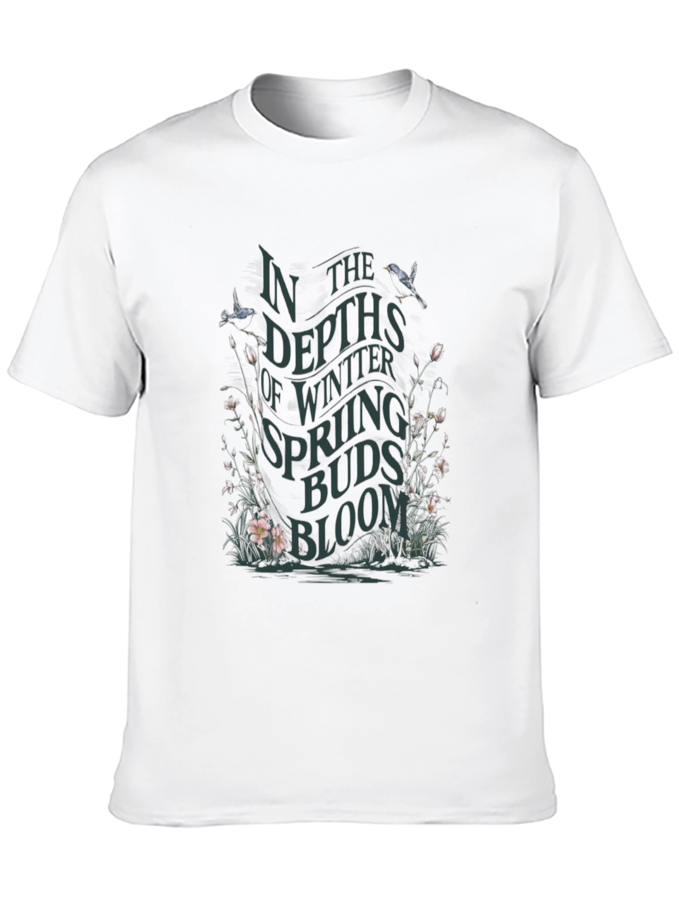 Camiseta Negra En las profundidades del invierno