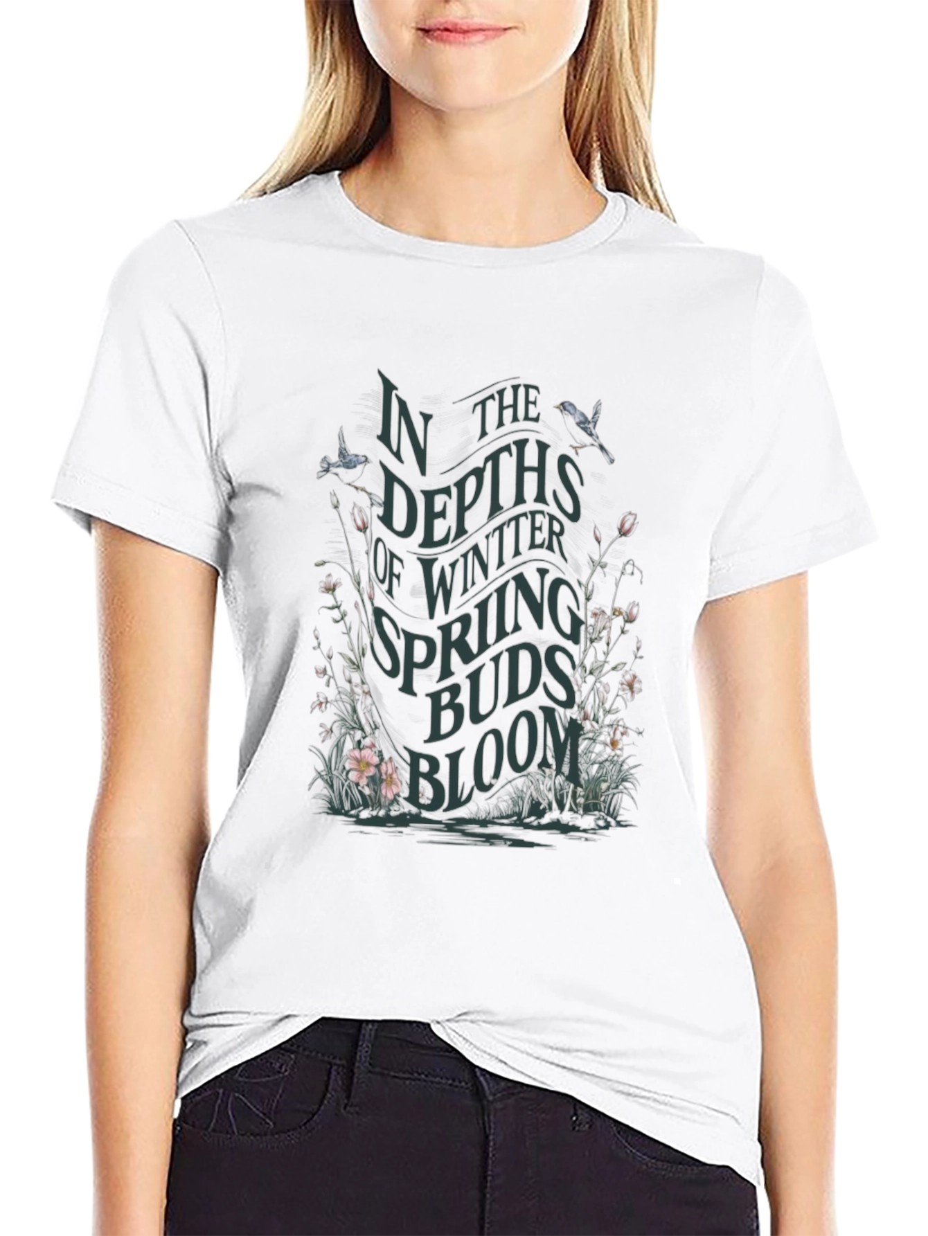 Camiseta Negra En las profundidades del invierno