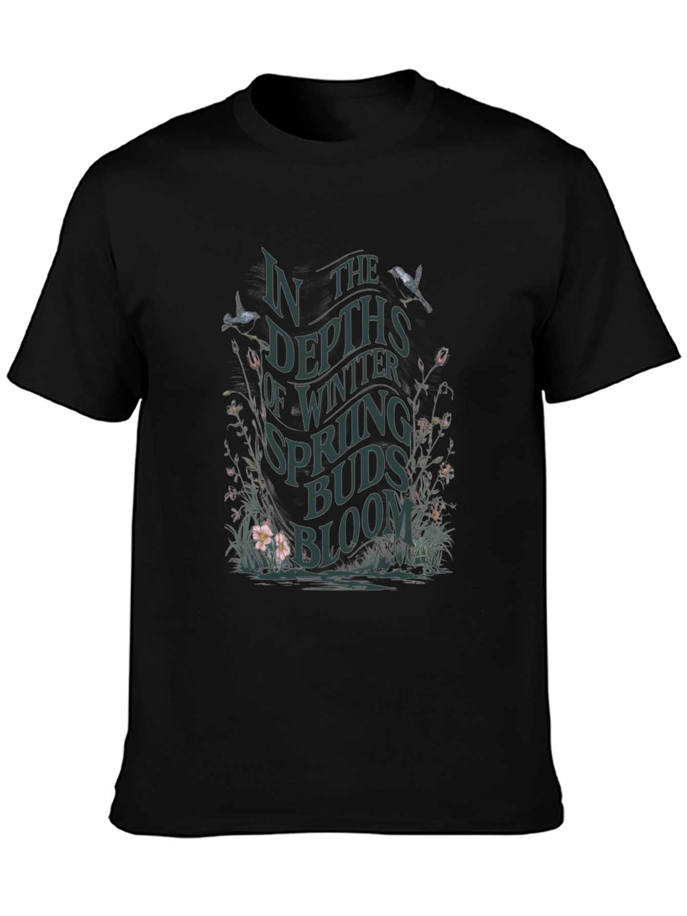 Camiseta Negra En las profundidades del invierno