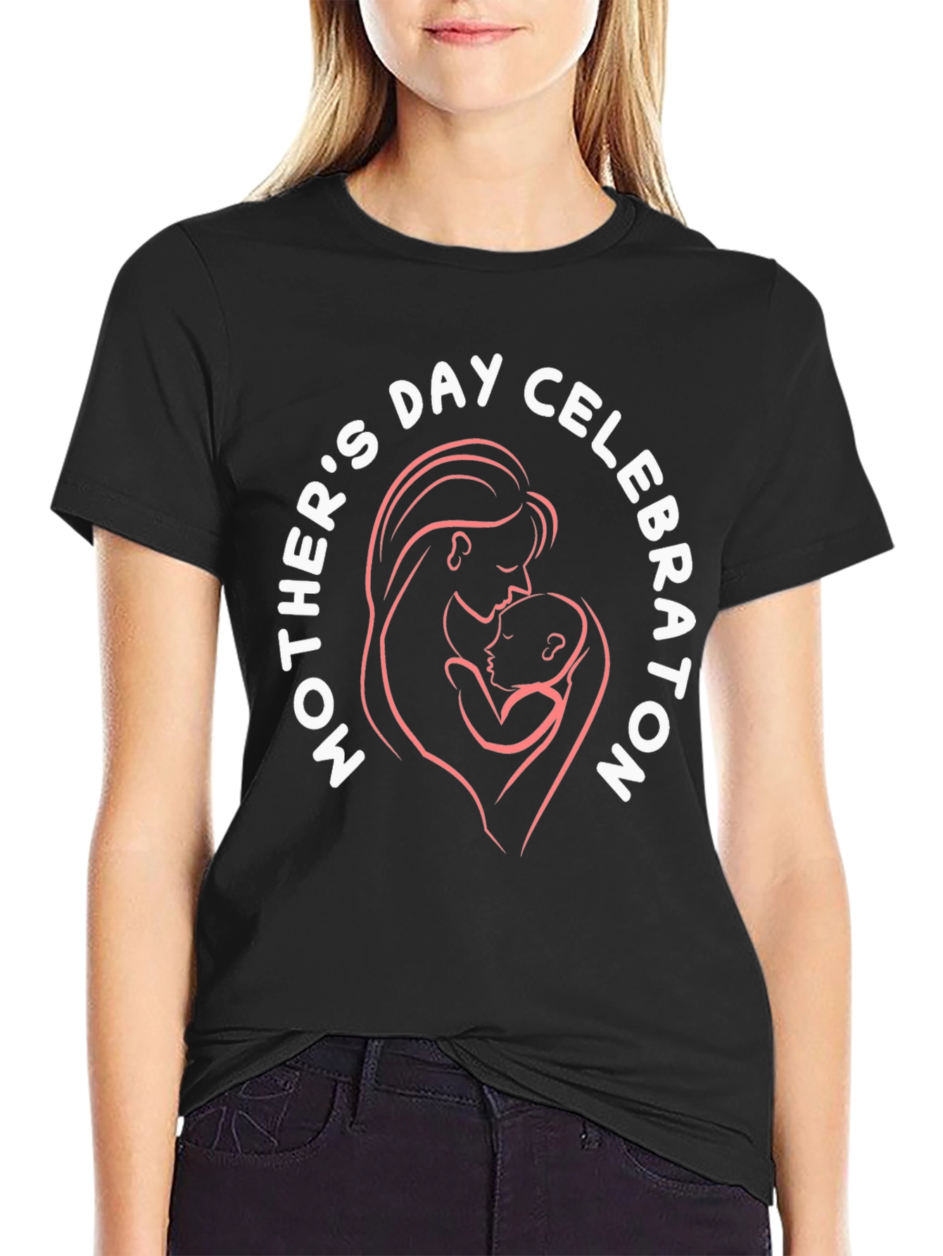 Camiseta Negra Celebración Día de la Madre