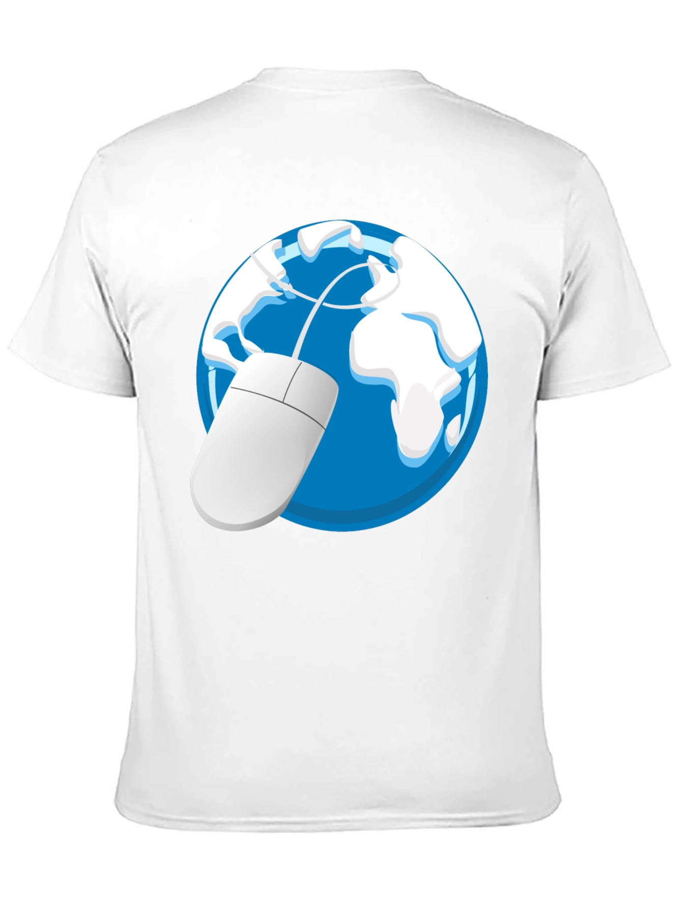 Camiseta Negra con Diseño de Globo y Ratón