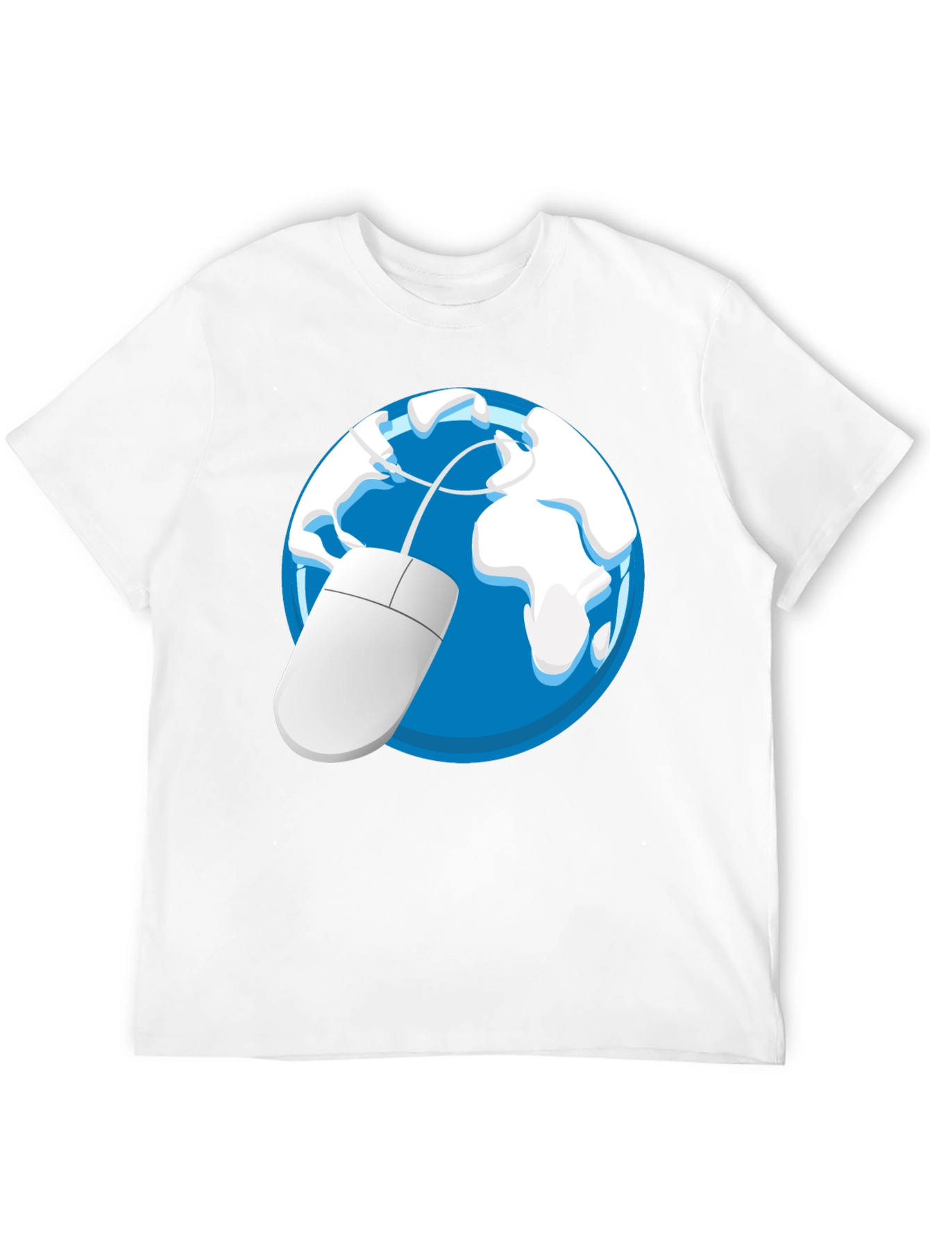 Camiseta Negra con Diseño de Globo y Ratón