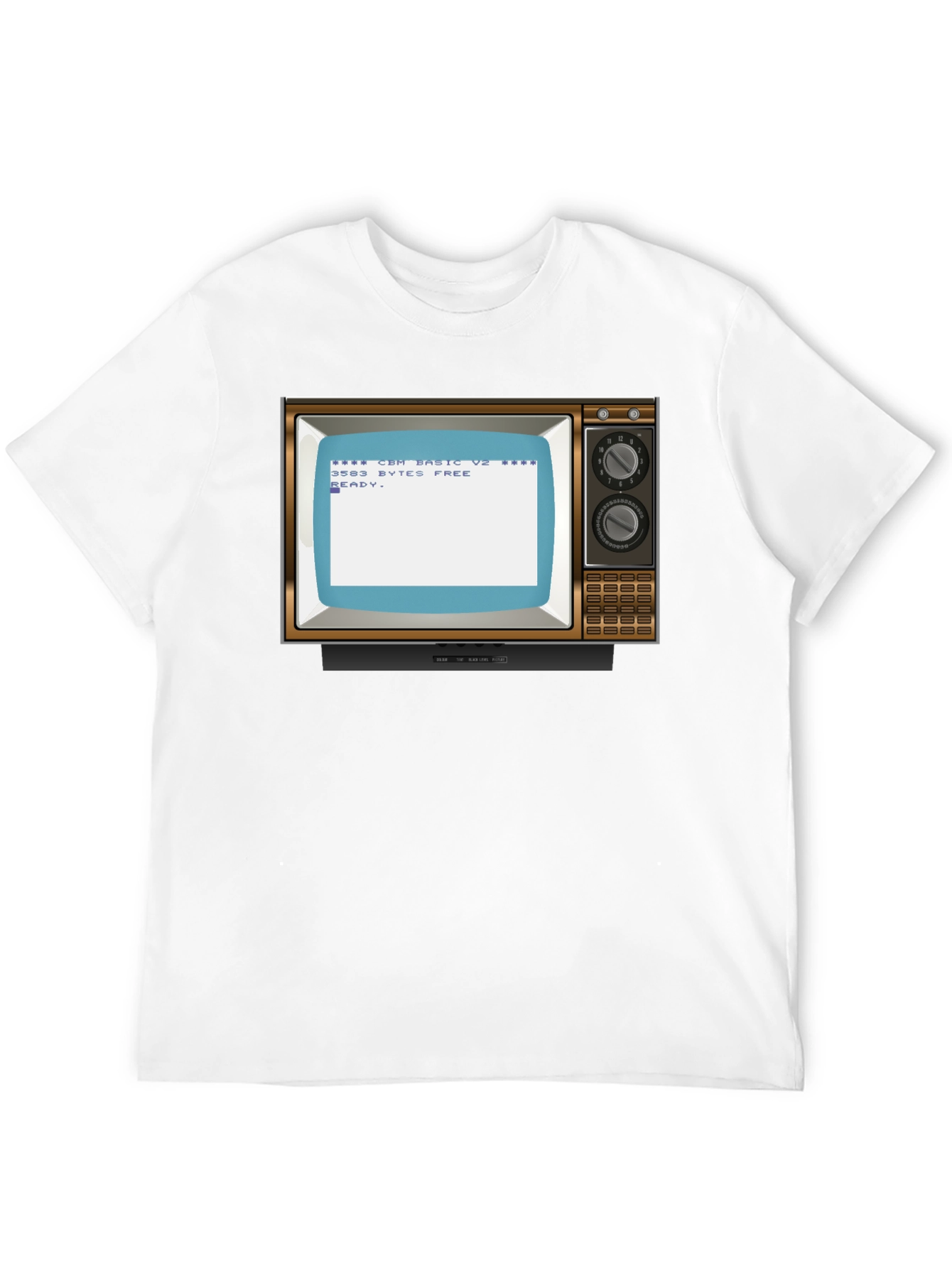 Camiseta Negra Retro TV Commodore