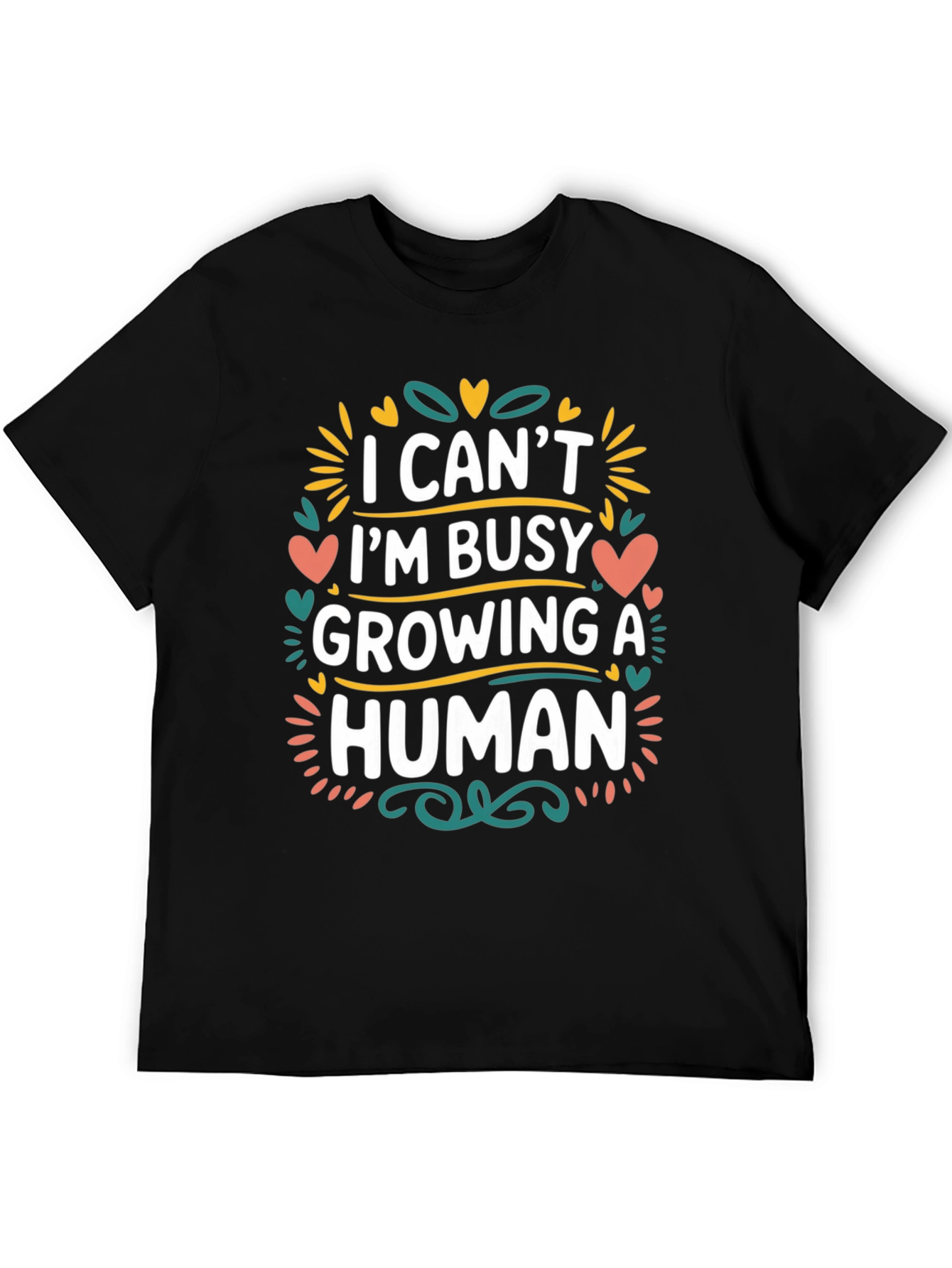 Camiseta Negra: ¡Estoy Ocupado Creando un Humano!