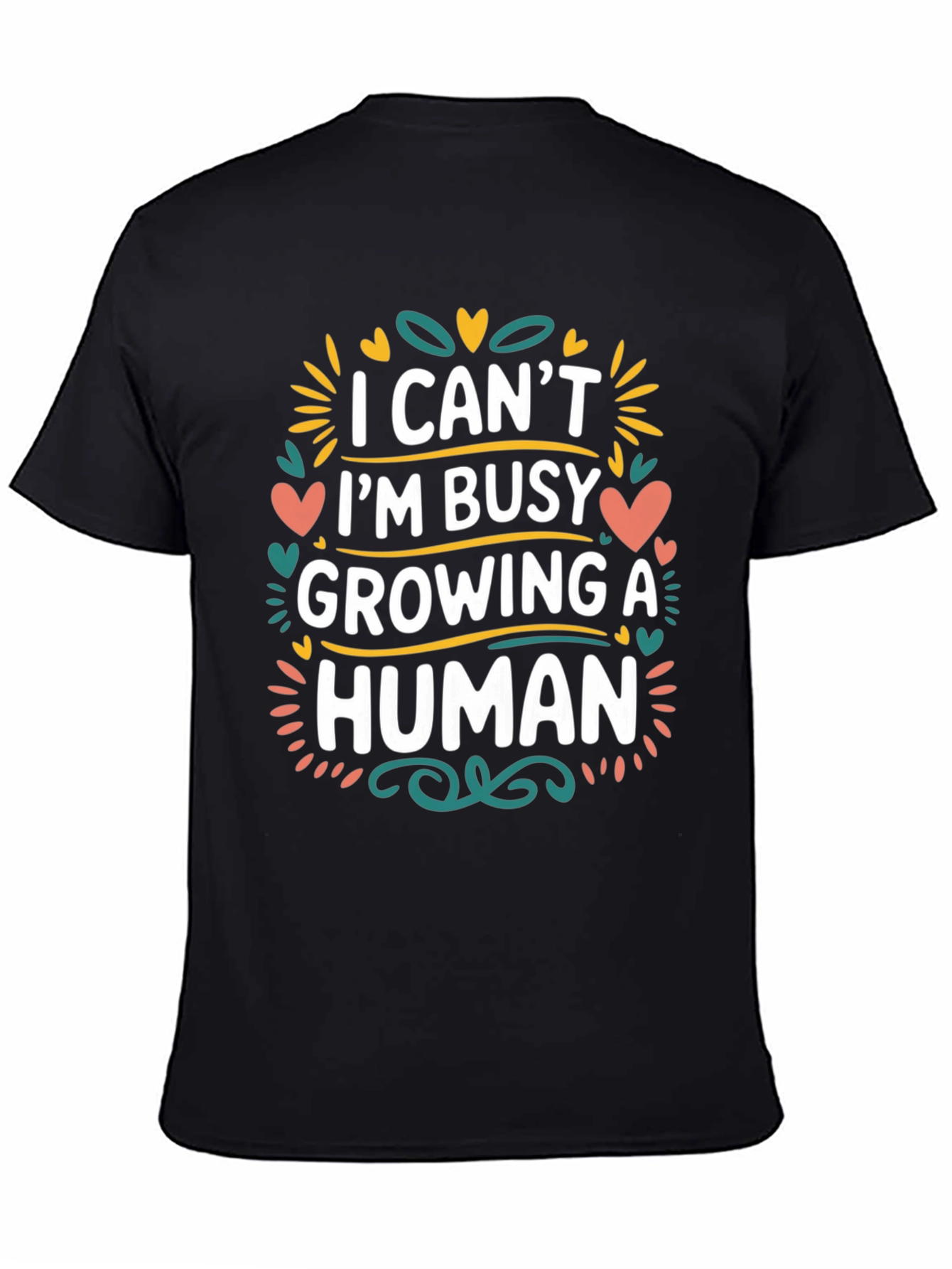 Camiseta Negra: ¡Estoy Ocupado Creando un Humano!