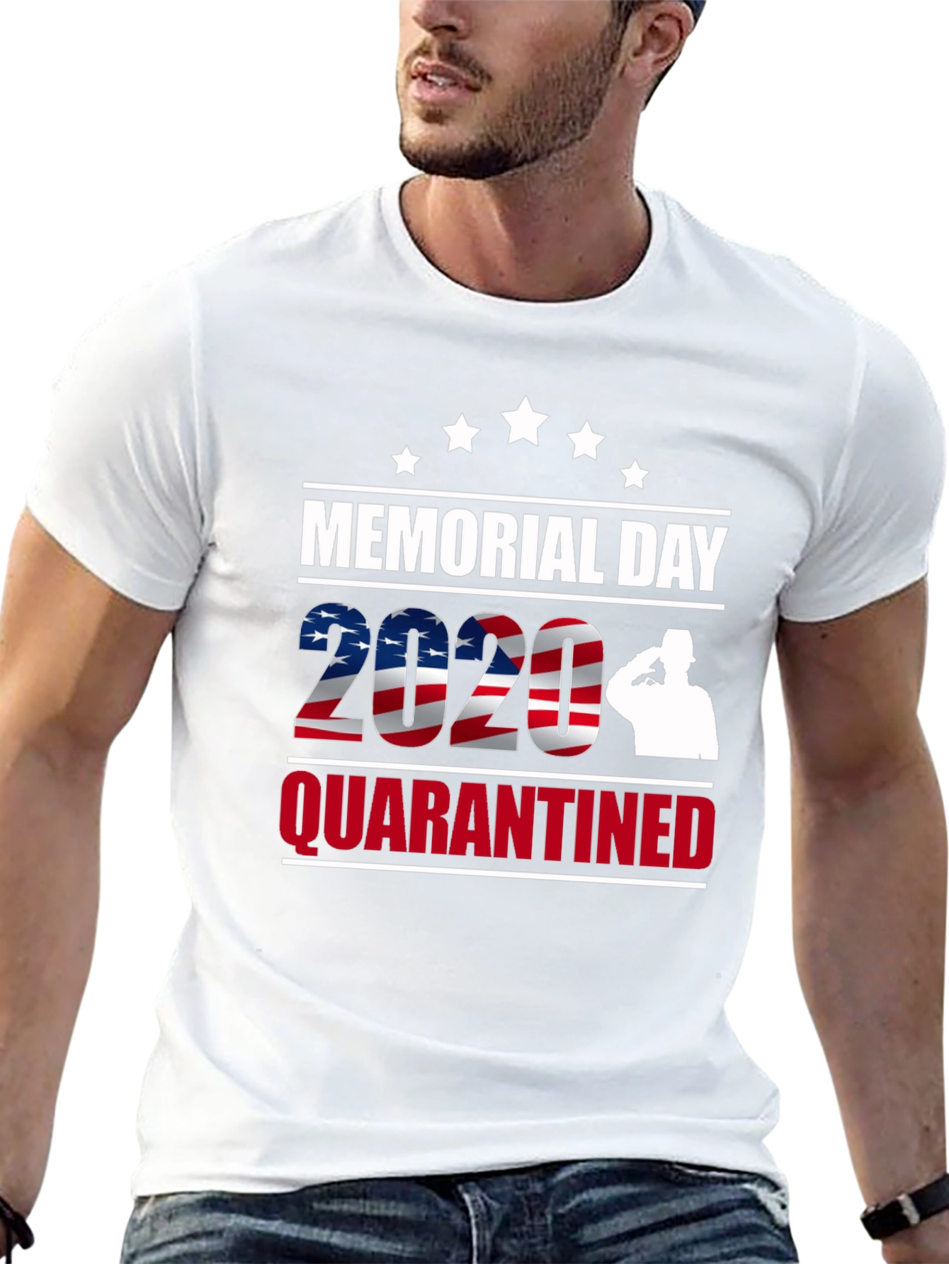 Camiseta Memorial Day 2020 Quarantined