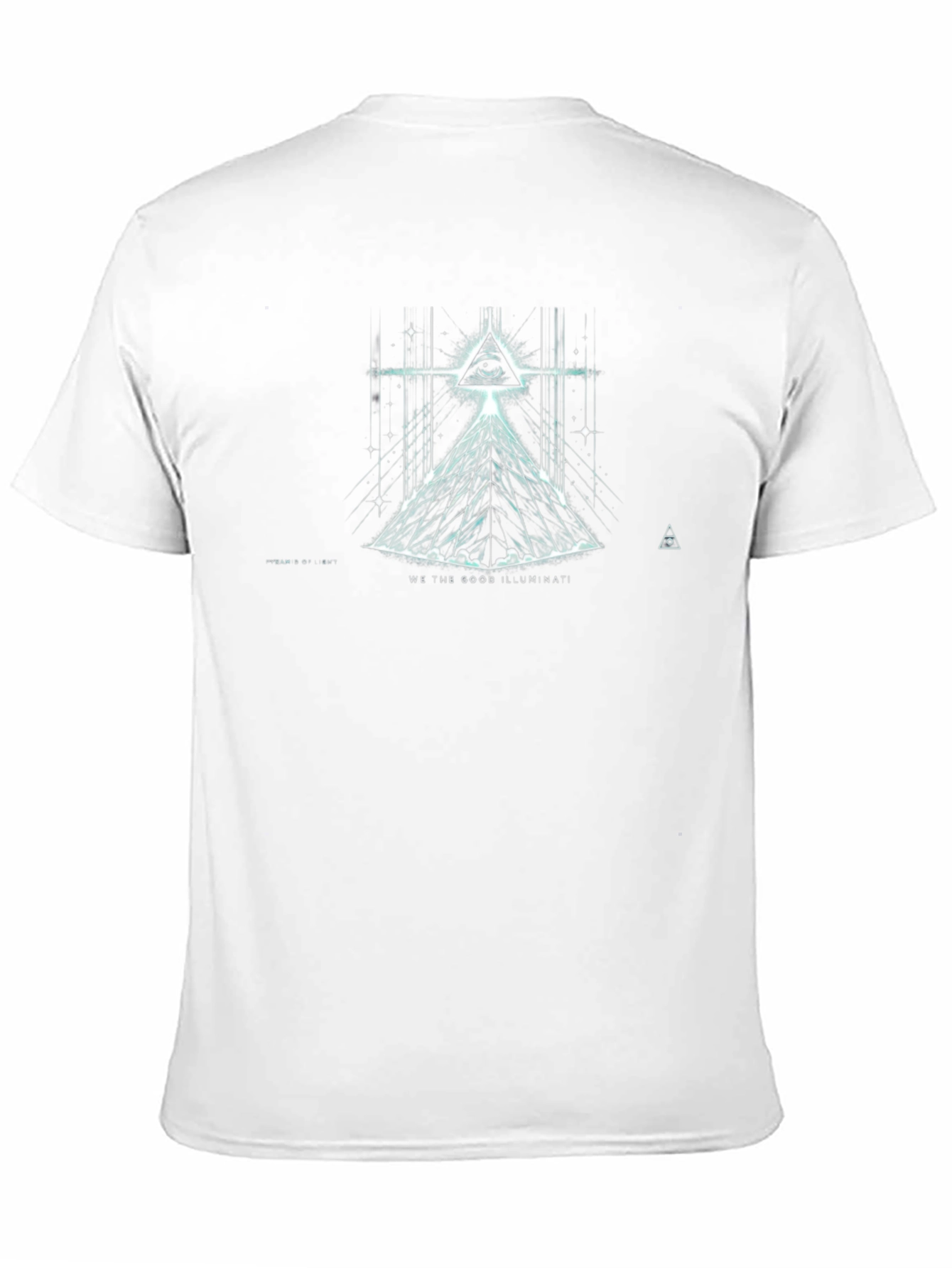 Camiseta Negra Illuminati: Visión Cósmica