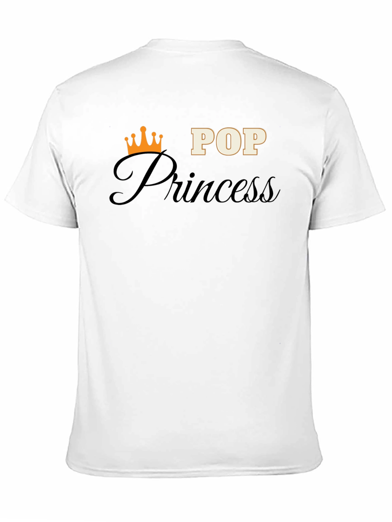 Camiseta Negra Pop Princess para Hombre