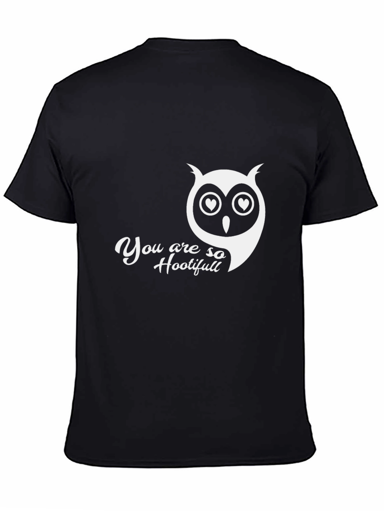 Camiseta Negra con Búho You are so Hootifull