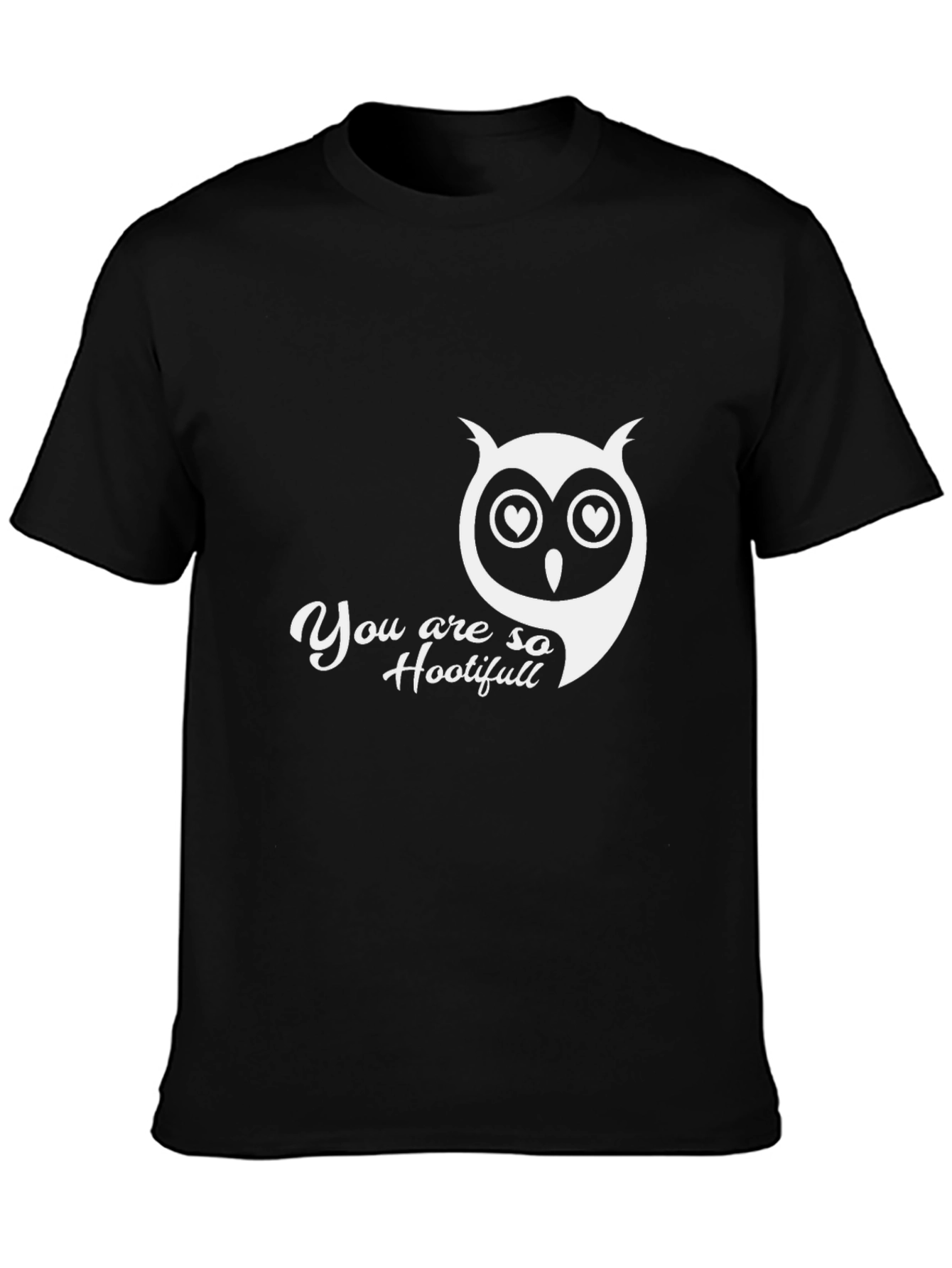 Camiseta Negra con Búho You are so Hootifull