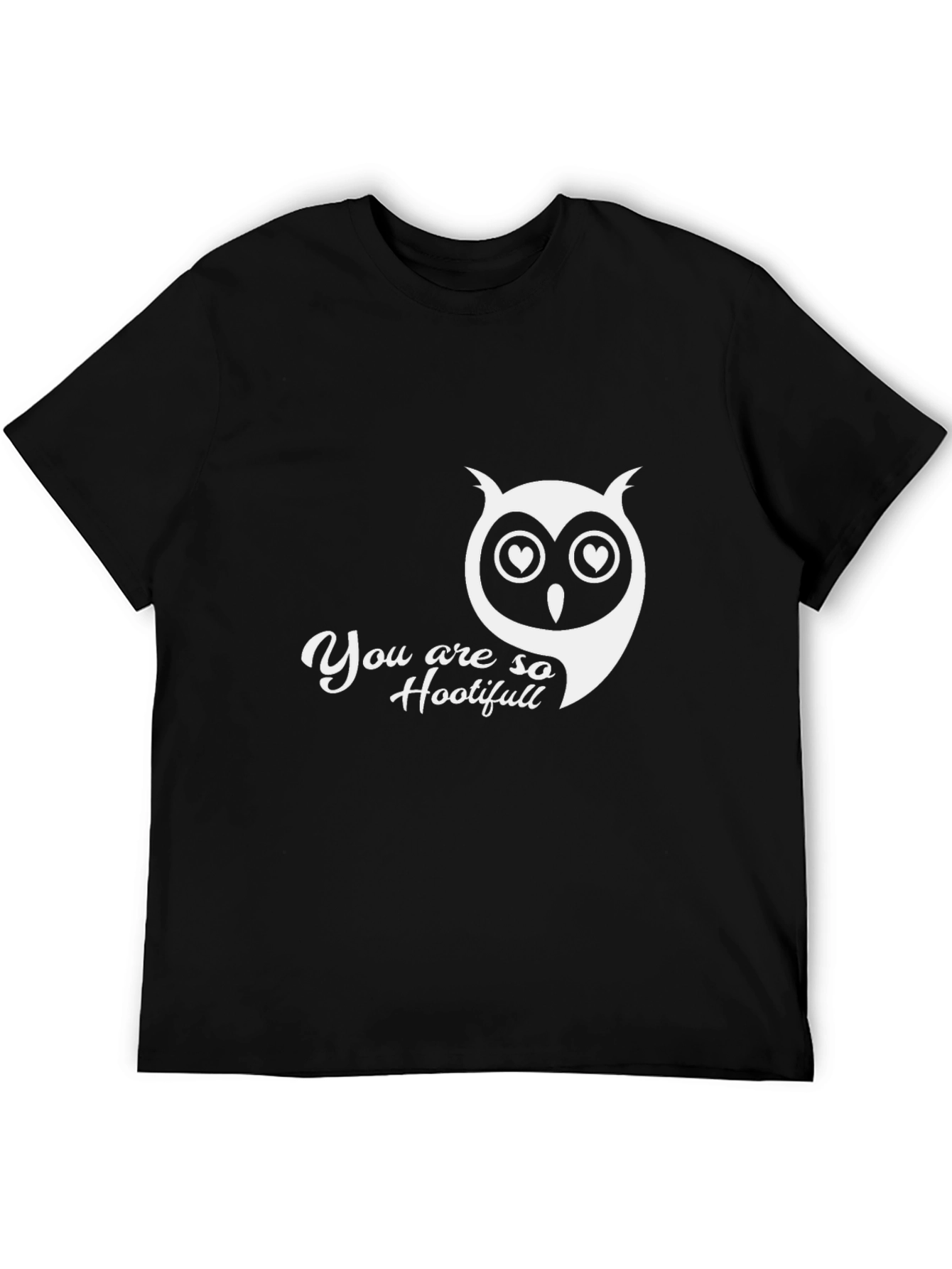 Camiseta Negra con Búho You are so Hootifull