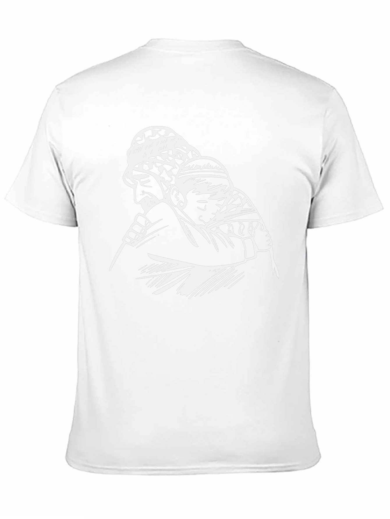 Camiseta Negra con Diseño Abuelo y Nieto