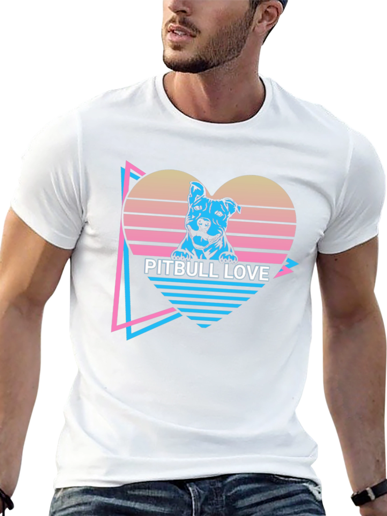 Camiseta Pitbull Love Retro
