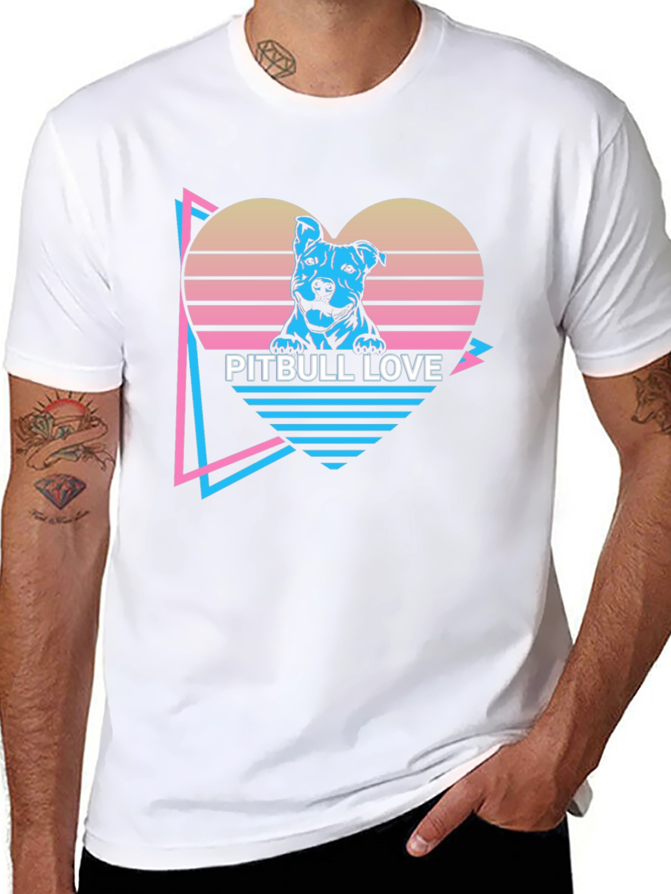 Camiseta Pitbull Love Retro