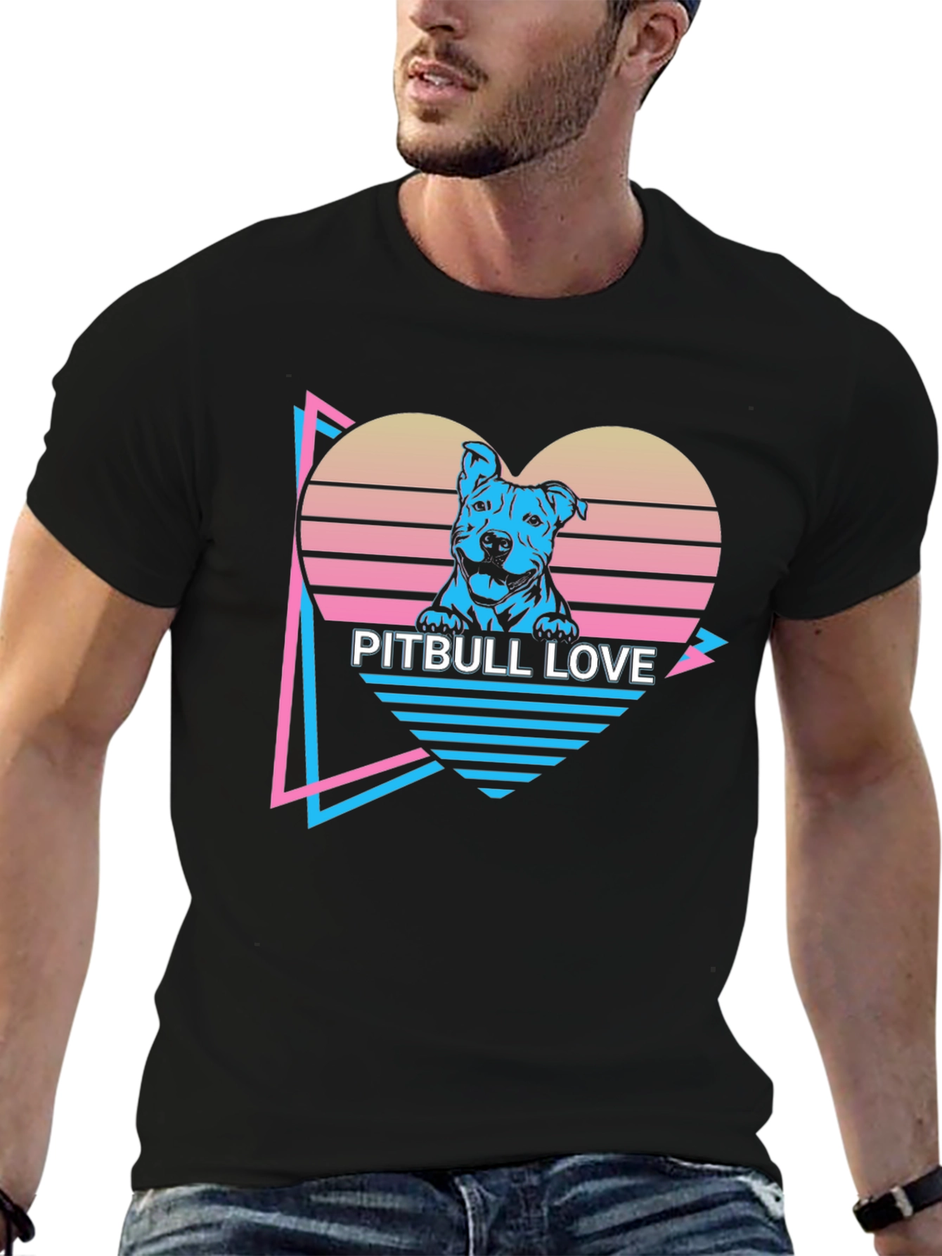 Camiseta Pitbull Love Retro