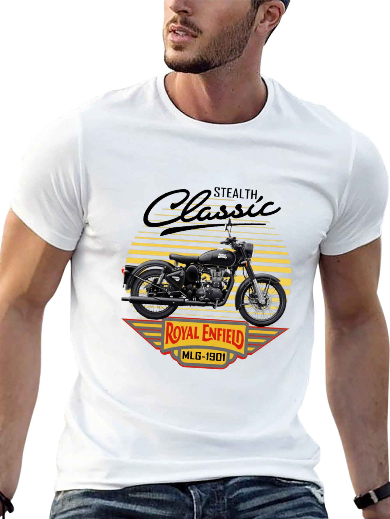 Camiseta Clásica Royal Enfield Stealth MLG-1901