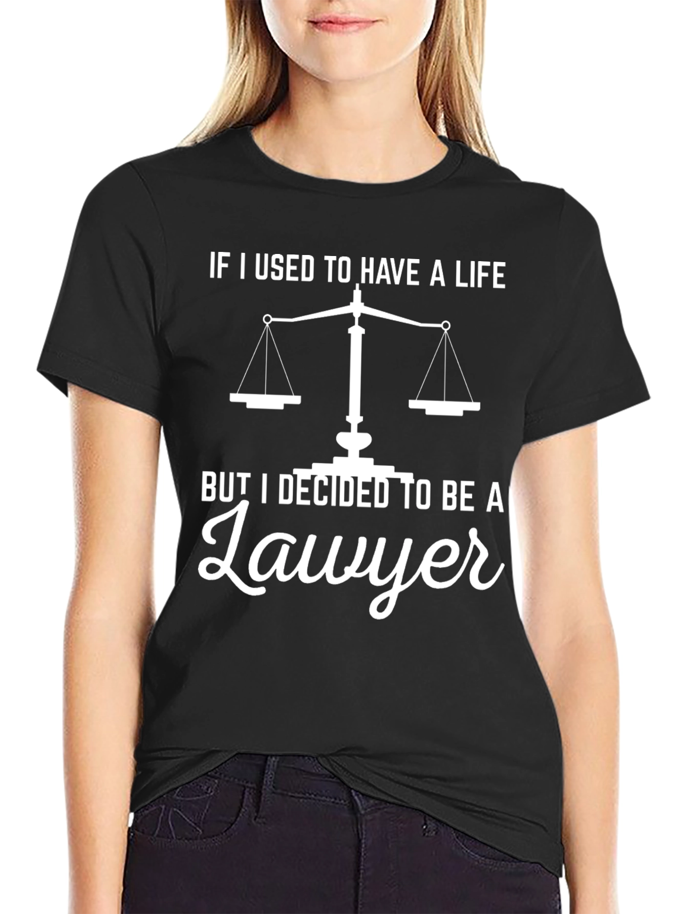 Camiseta Negra Abogado: Si Tuve una Vida