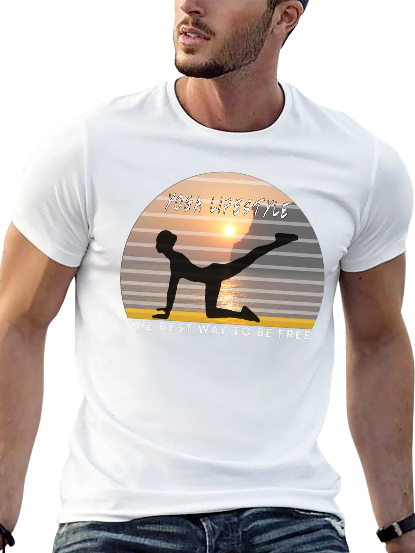 Camiseta Negra Yoga Lifestyle - La Libertad en Movimiento