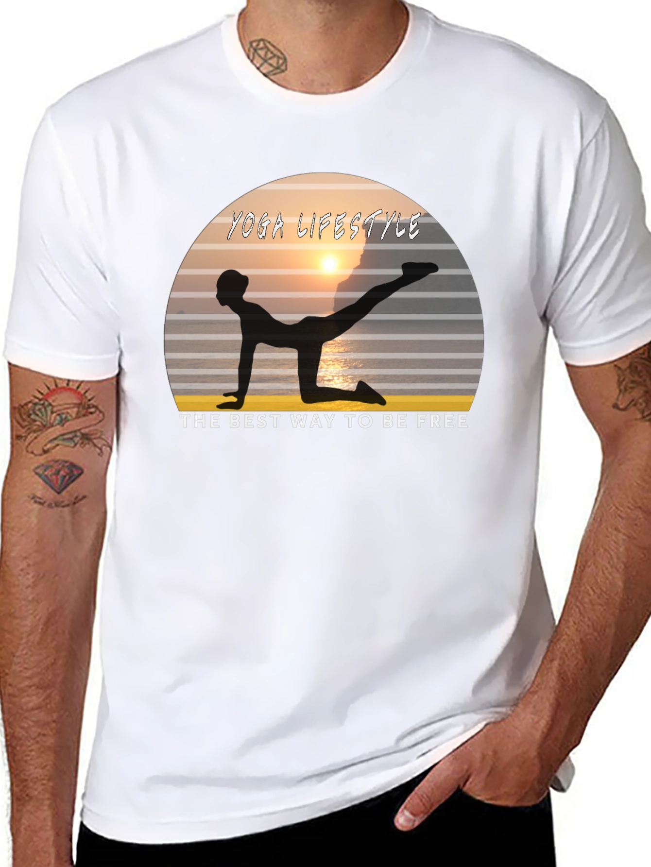 Camiseta Negra Yoga Lifestyle - La Libertad en Movimiento