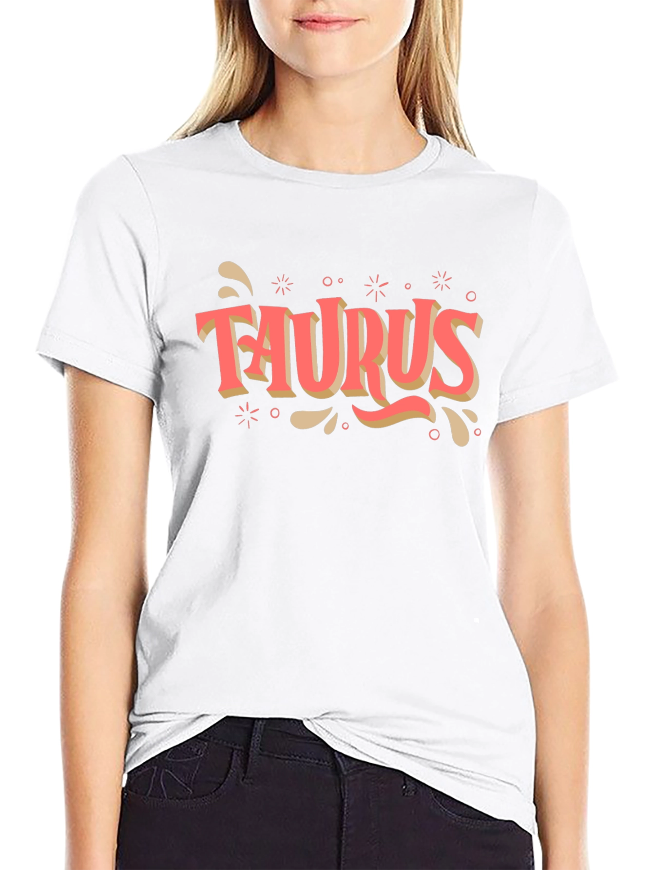 Camiseta Negra Signo Tauro Estilo Retro