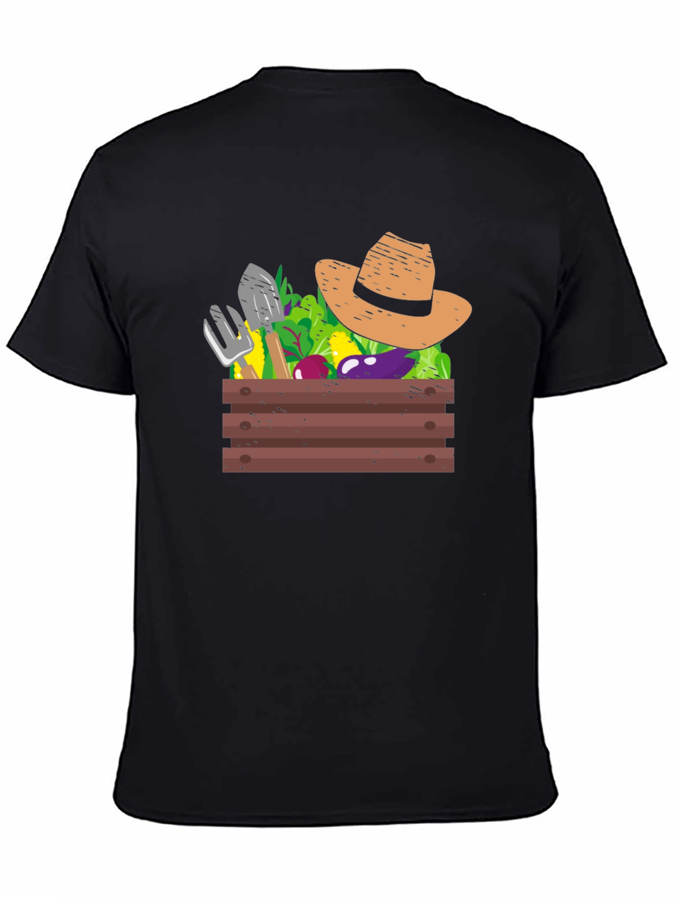 Camiseta Negra Jardinería: Cosecha de Estilo