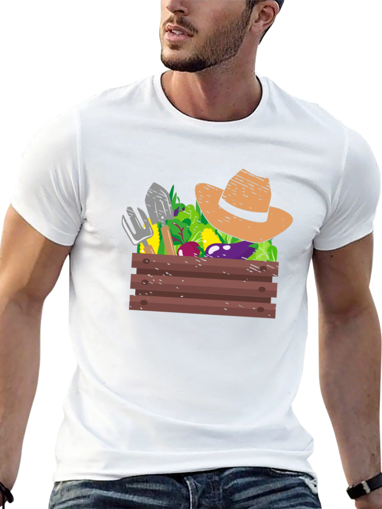 Camiseta Negra Jardinería: Cosecha de Estilo