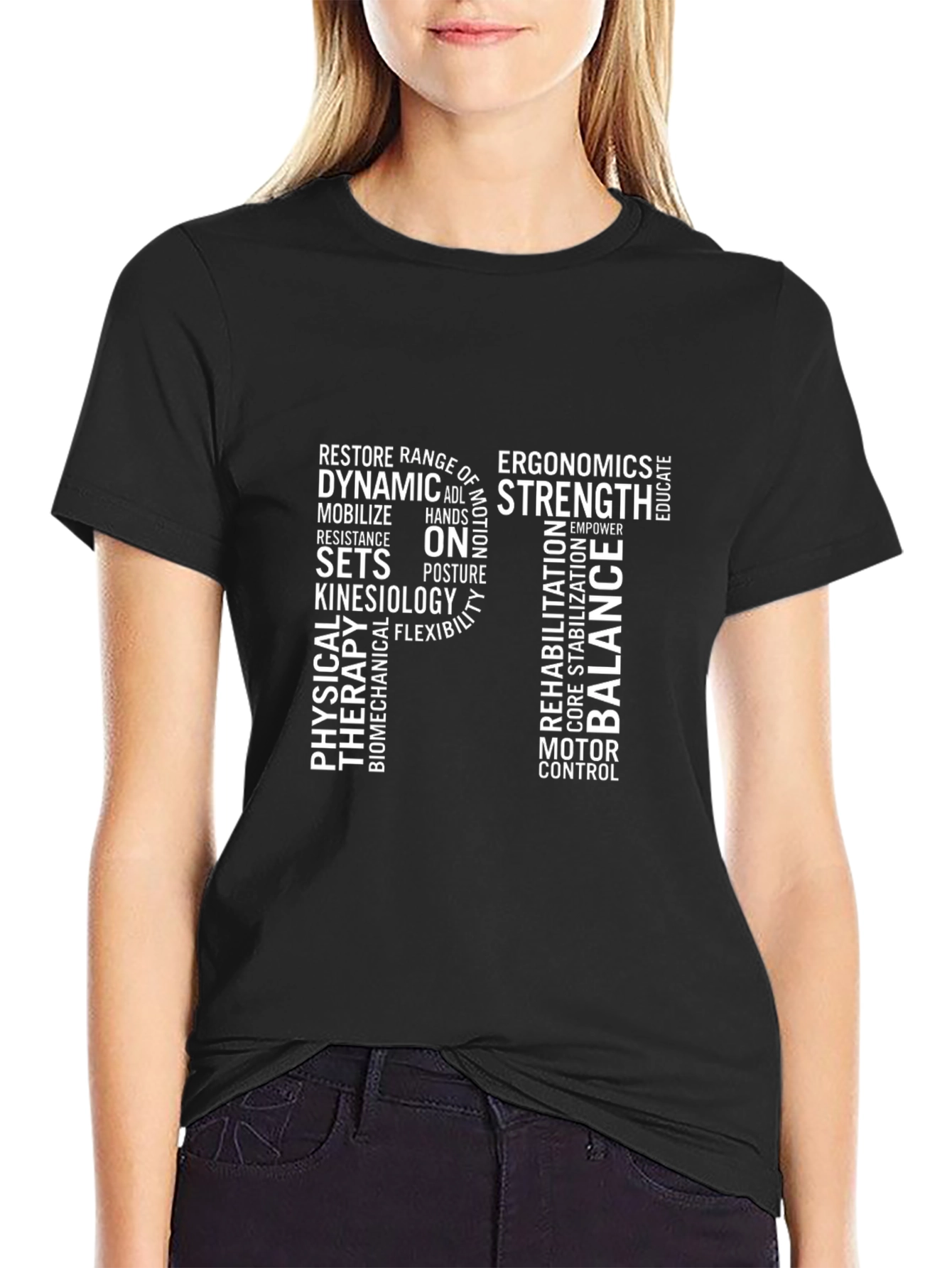 Camiseta Negra PT Fisioterapia