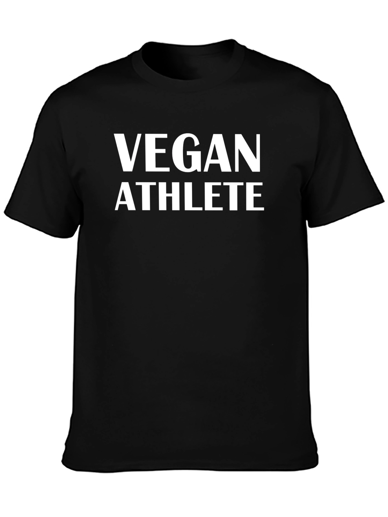 Camiseta Negra Vegan Athlete - Estilo Deportivo