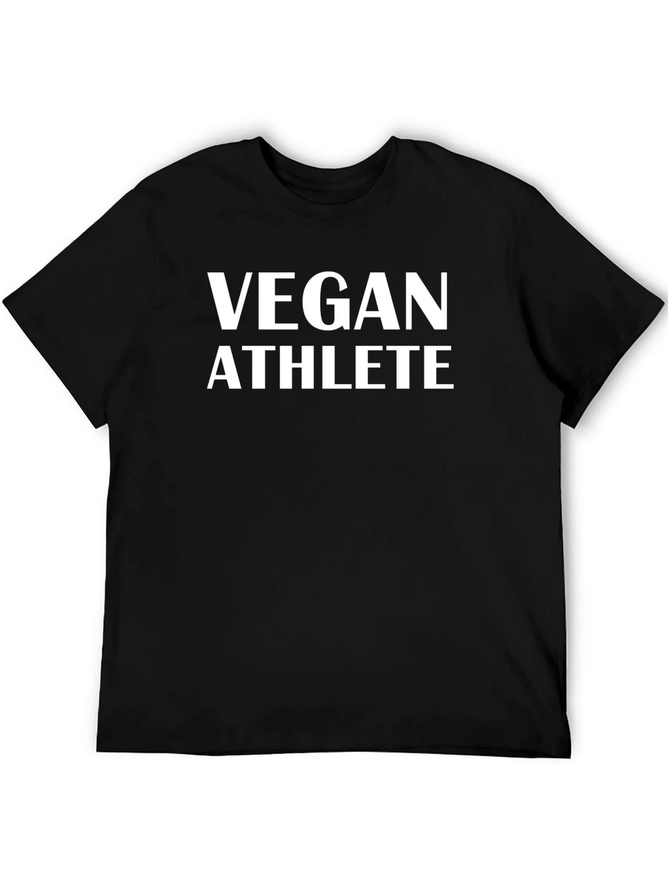 Camiseta Negra Vegan Athlete - Estilo Deportivo